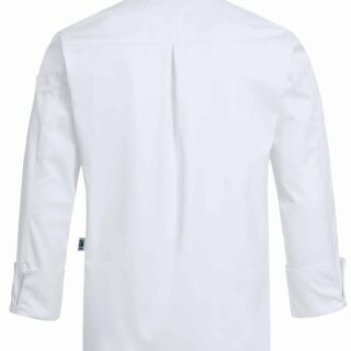 Herren-Kochhemd mit V-Ausschnitt / Slim Fit