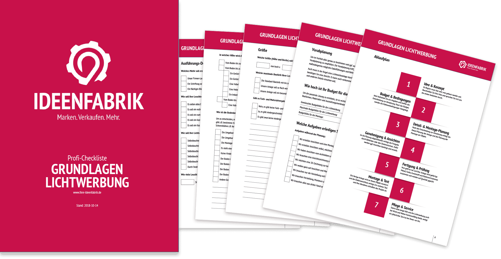 Checkliste „Grundlagen Lichtwerbung“