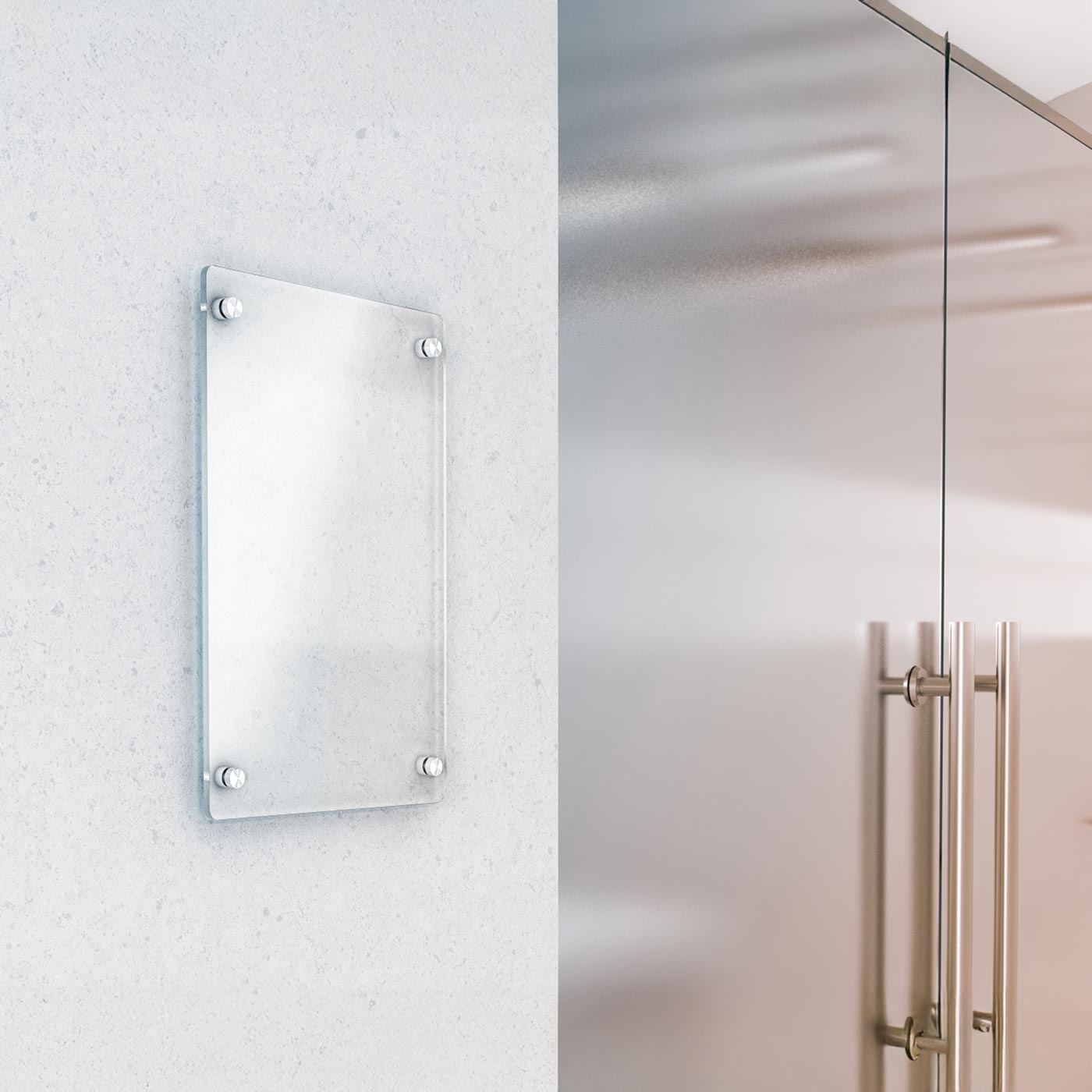 Werbeschild Acrylglas