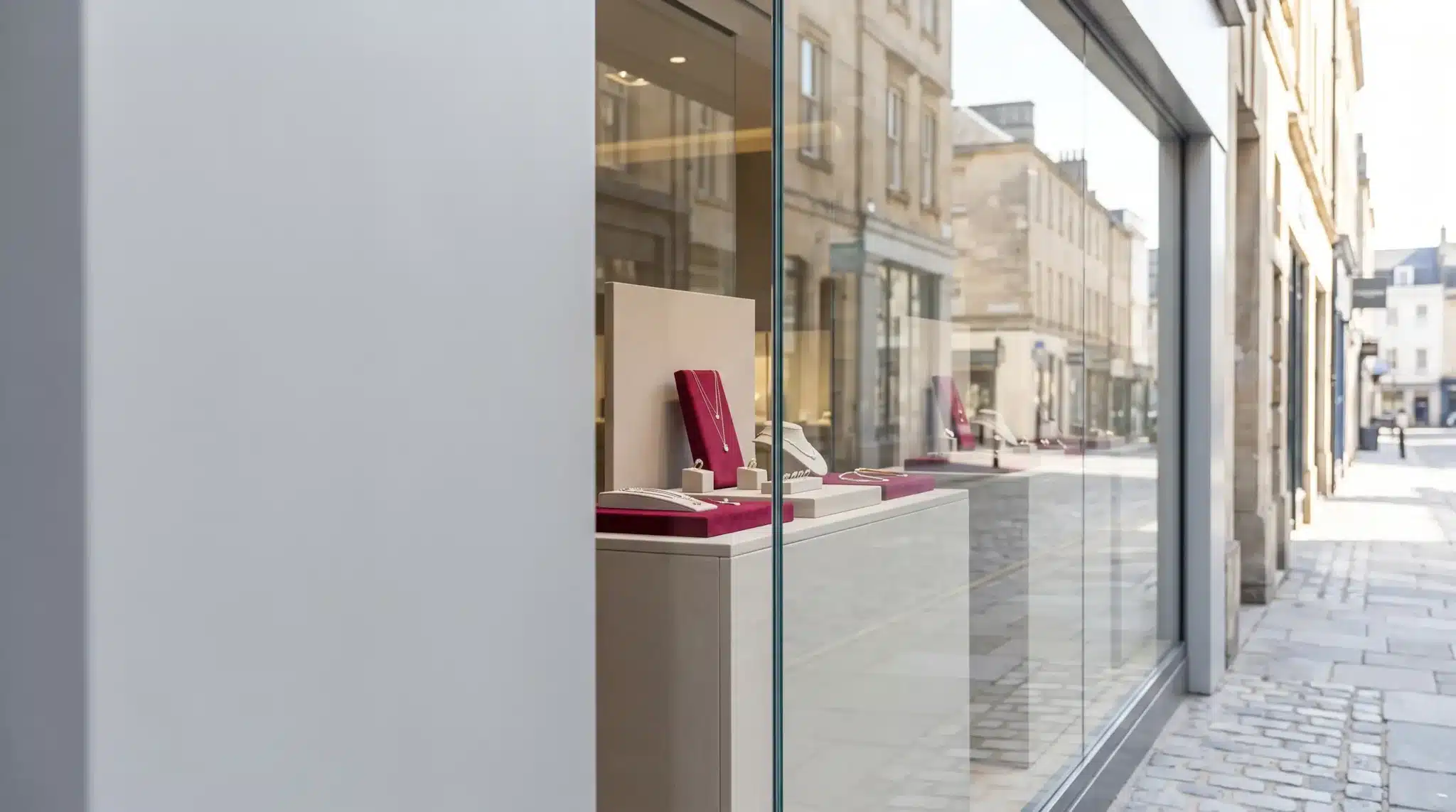 Einbruchschutz-Folie – Schaufenster Juwelier Einbruchschutz-Folie