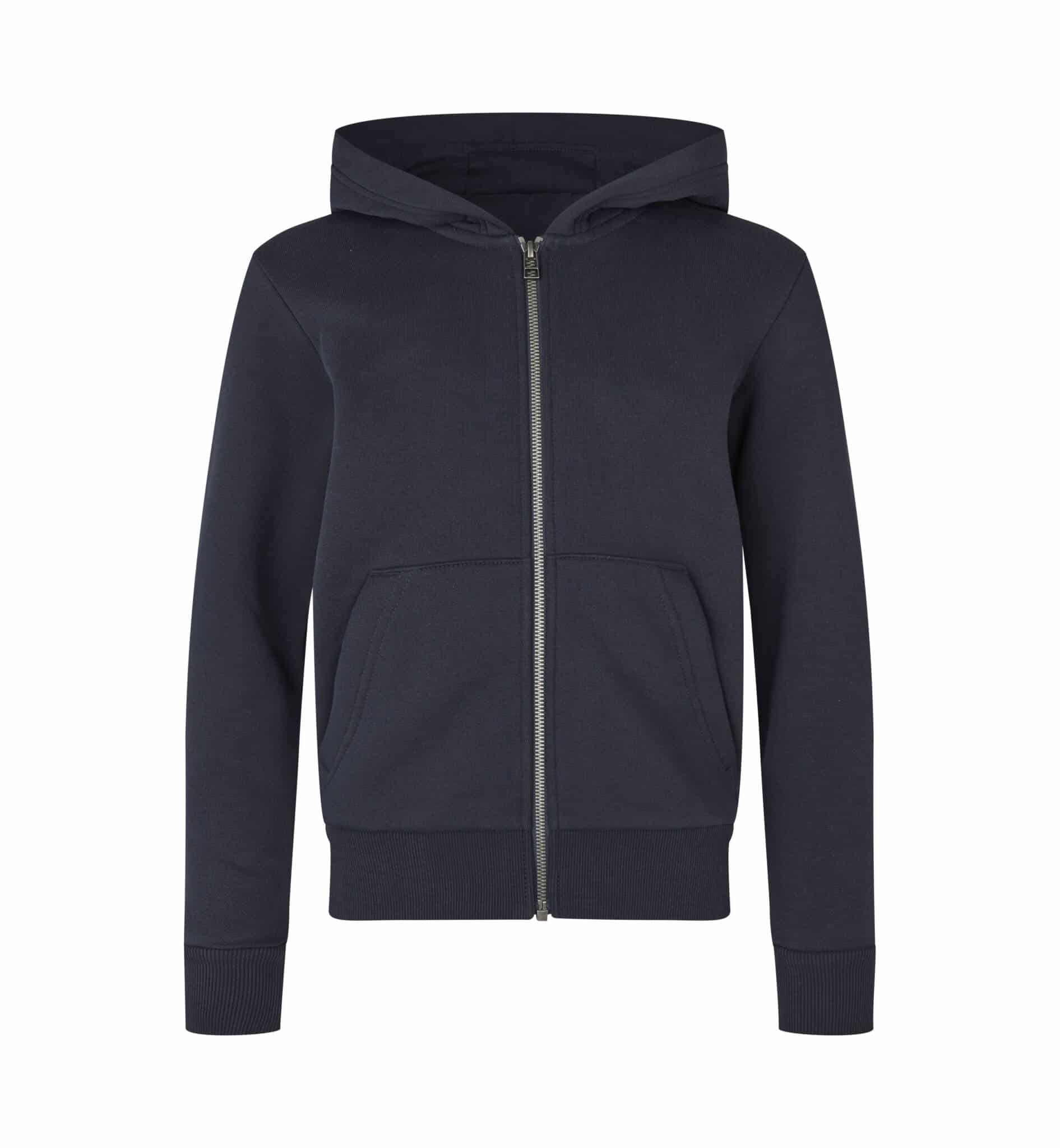 Bio-Hoodie mit Reißverschluss 46012 Kinder, Navy Bio-Hoodie mit Reißverschluss 46012 Kinder