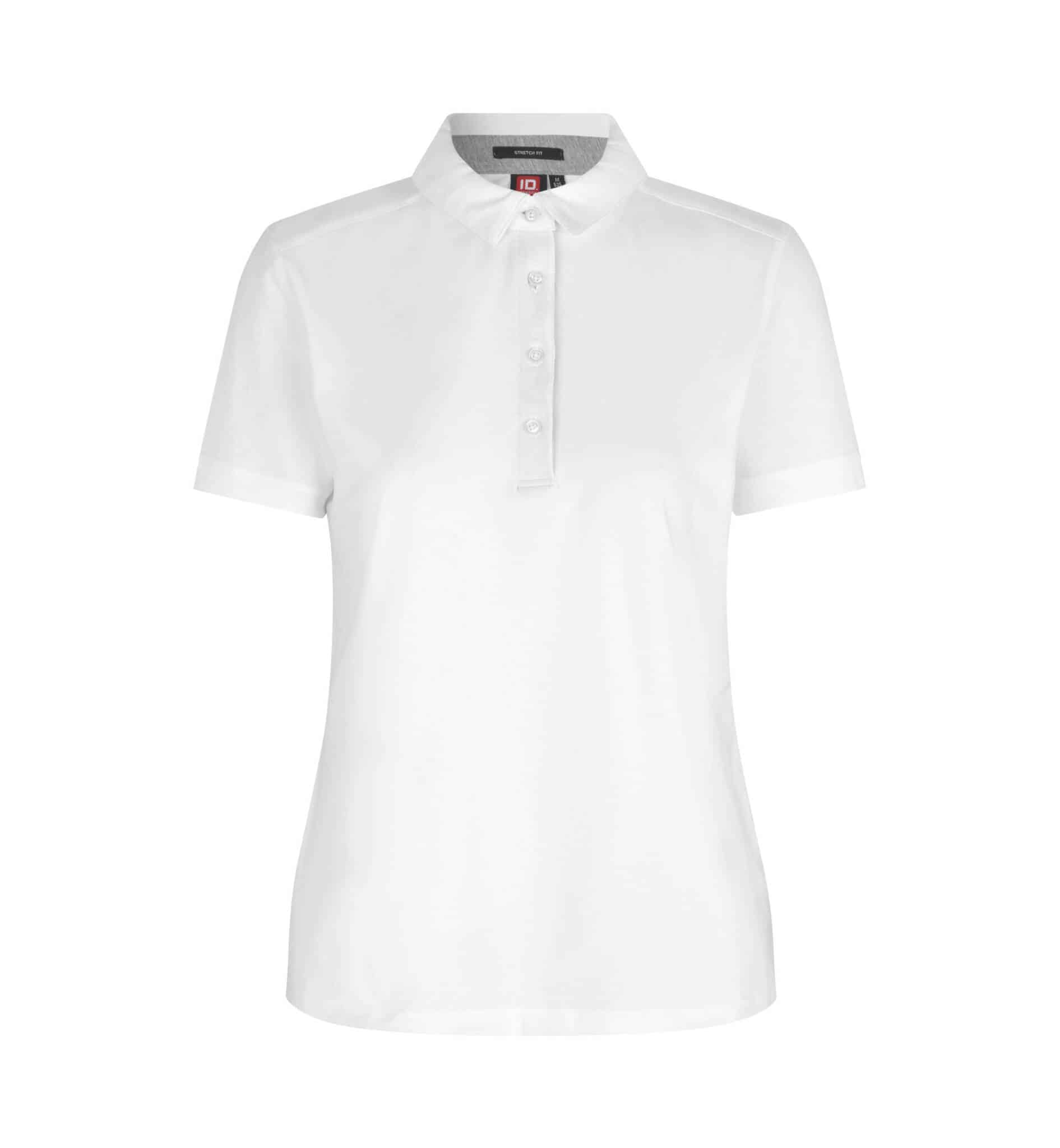 Business Poloshirt Jersey 0535 Damen, Weiss Business Poloshirt Jersey 0535 Damen