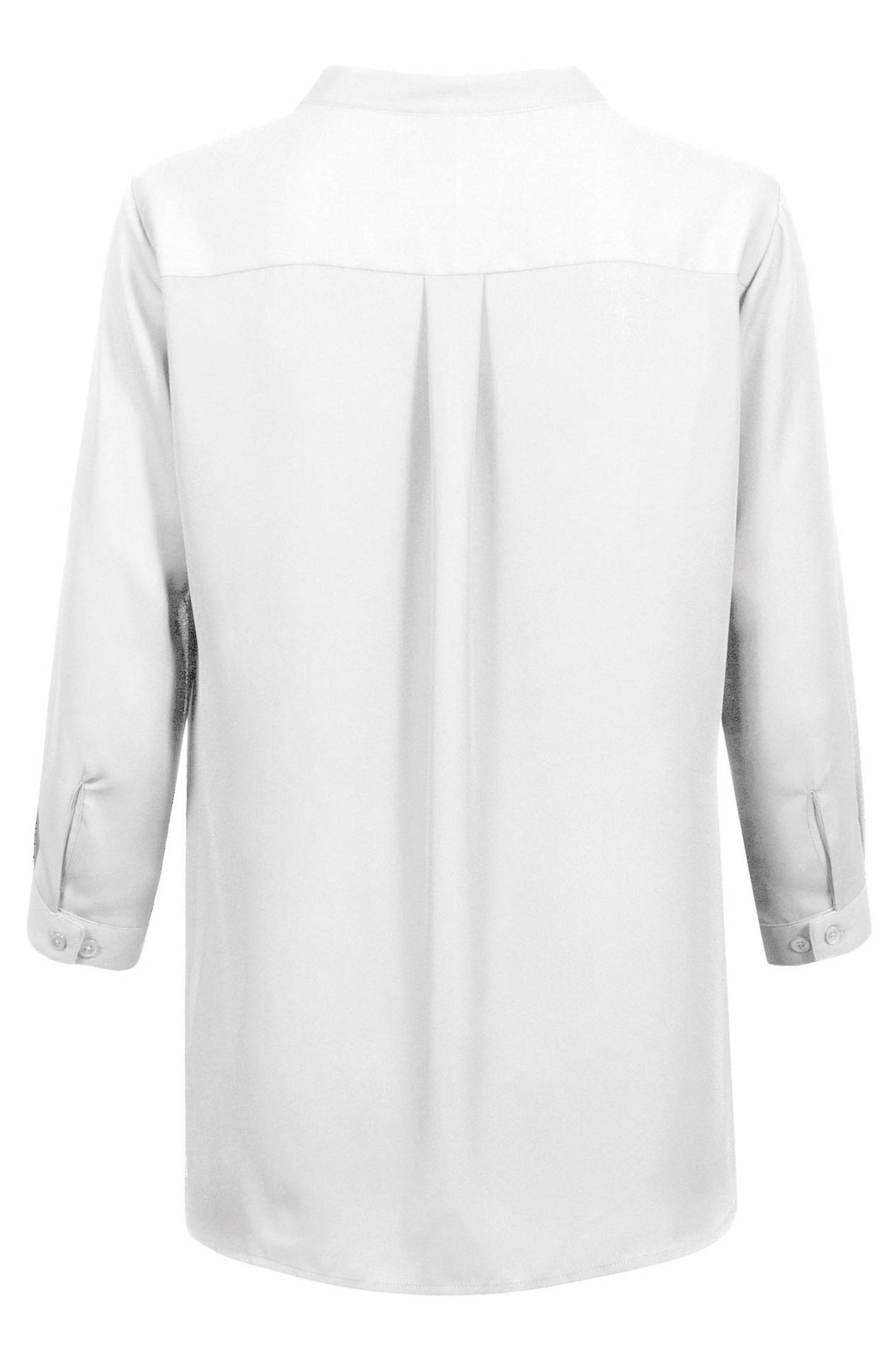Chiffon-Bluse 3/4-Arm Chiffon-Bluse 3/4-Arm 6586.1446 in Off-white, Rückansicht