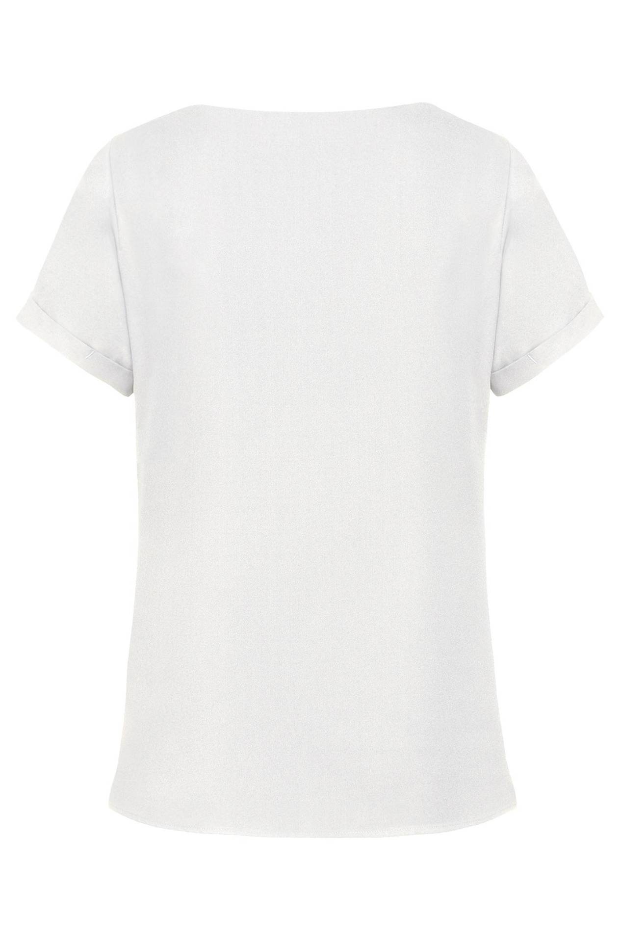 Chiffon-Bluse Kurzarm Chiffon-Bluse Kurzarm 6577.1446 in Off-white, Rückansicht