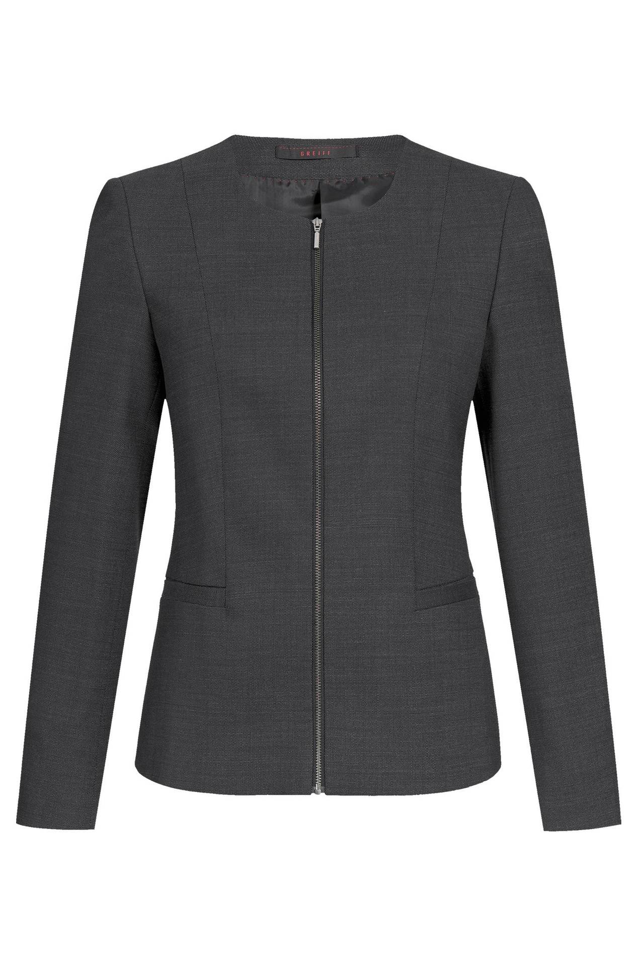 Damen-Blazer Modern 37.5 1429.2810, Pinpoint schwarz Damen-Blazer Modern 37.5 Pinpoint mit Reißverschluss