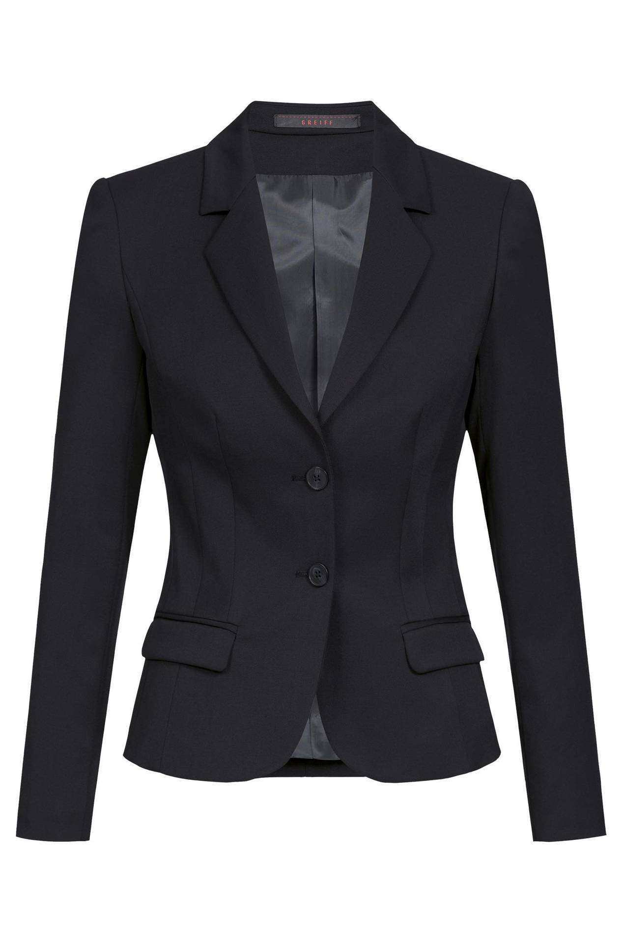 Damen-Blazer Slim Fit Basic 1434.7000, Schwarz Damen-Blazer Slim Fit Basic