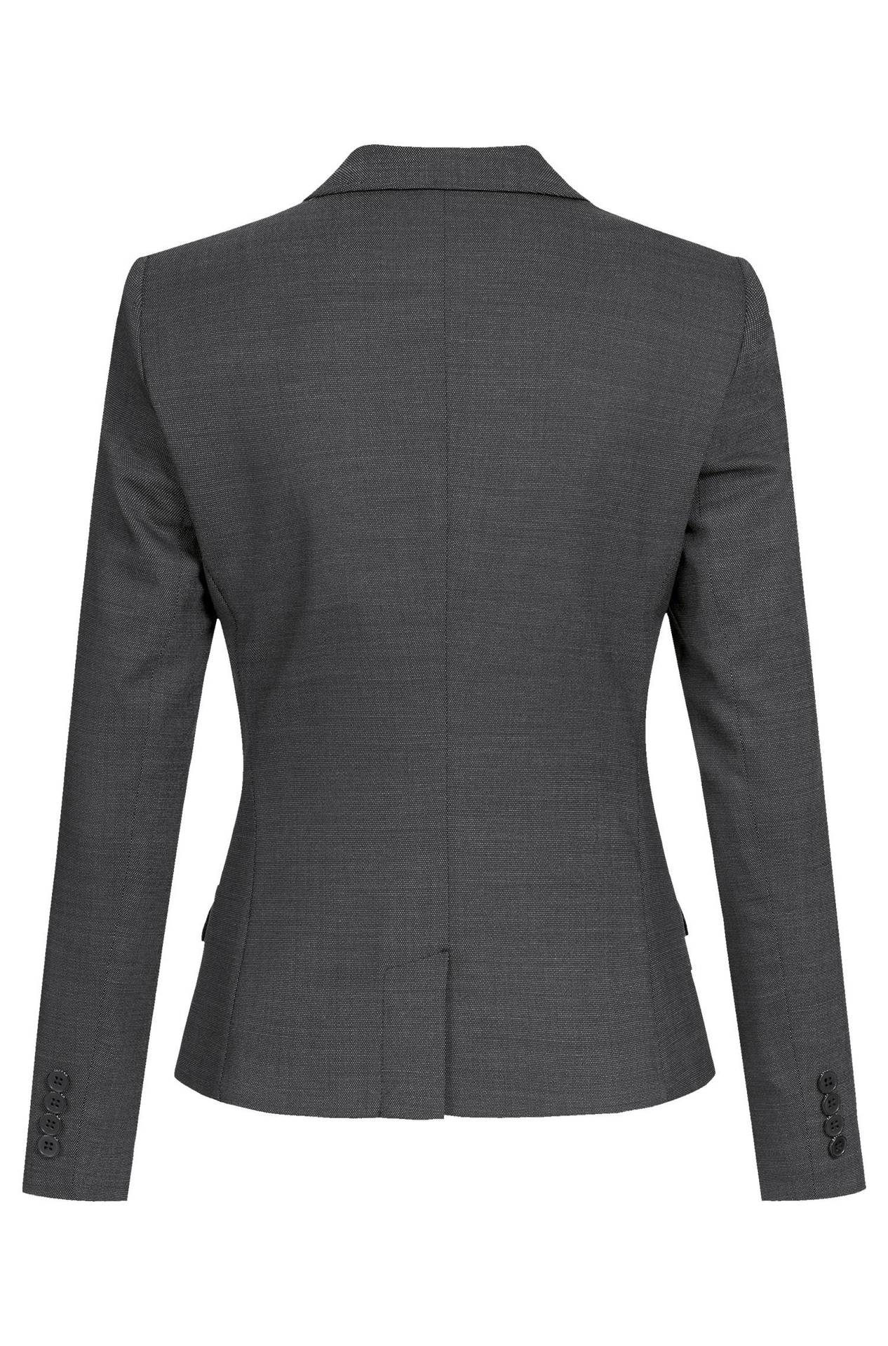 Damen-Blazer Slim Fit Modern 37.5 Pinpoint Damen-Blazer Slim Fit Modern 37.5 1426.2810 in Pinpoint schwarz, Rückansicht