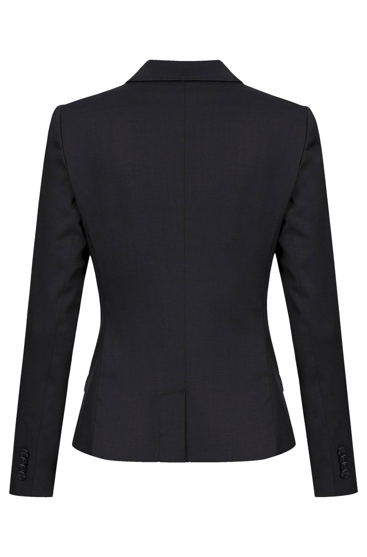 Damen-Blazer Slim Fit Modern 37.5 Gabardine Damen-Blazer Slim Fit Modern 37.5 1426.2820 in Schwarz, Rückansicht