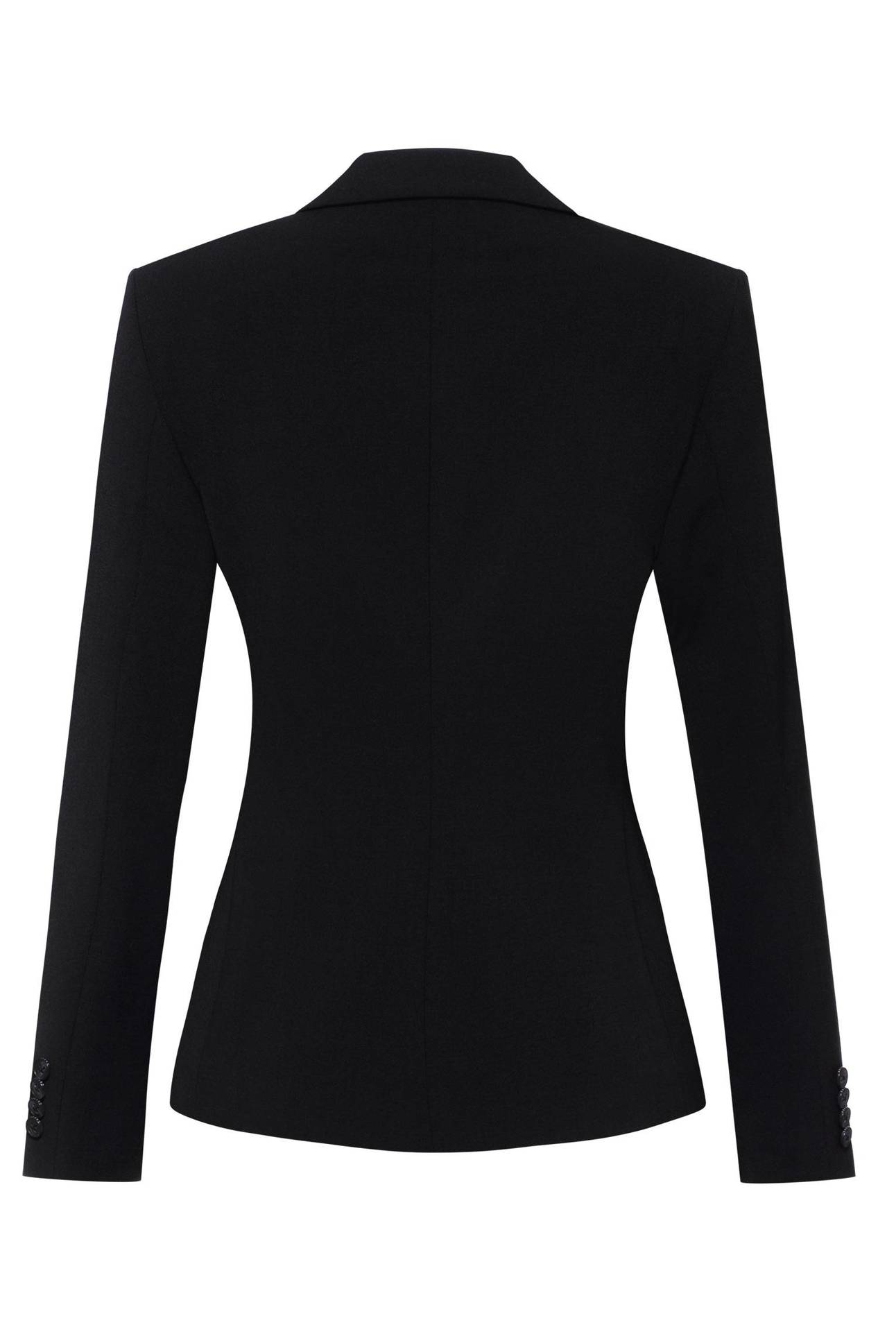 Damen-Blazer Slim Fit Premium Damen-Blazer Slim Fit Premium 1452.666 in Schwarz, Rückansicht