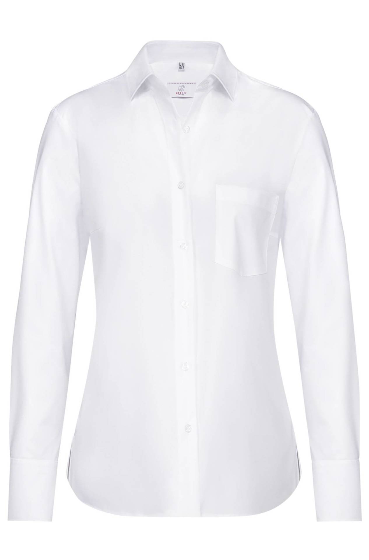 Damen-Bluse Langarm Comfort Fit Basic 6650.1120, Weiss Damen-Bluse Langarm Comfort Fit Basic