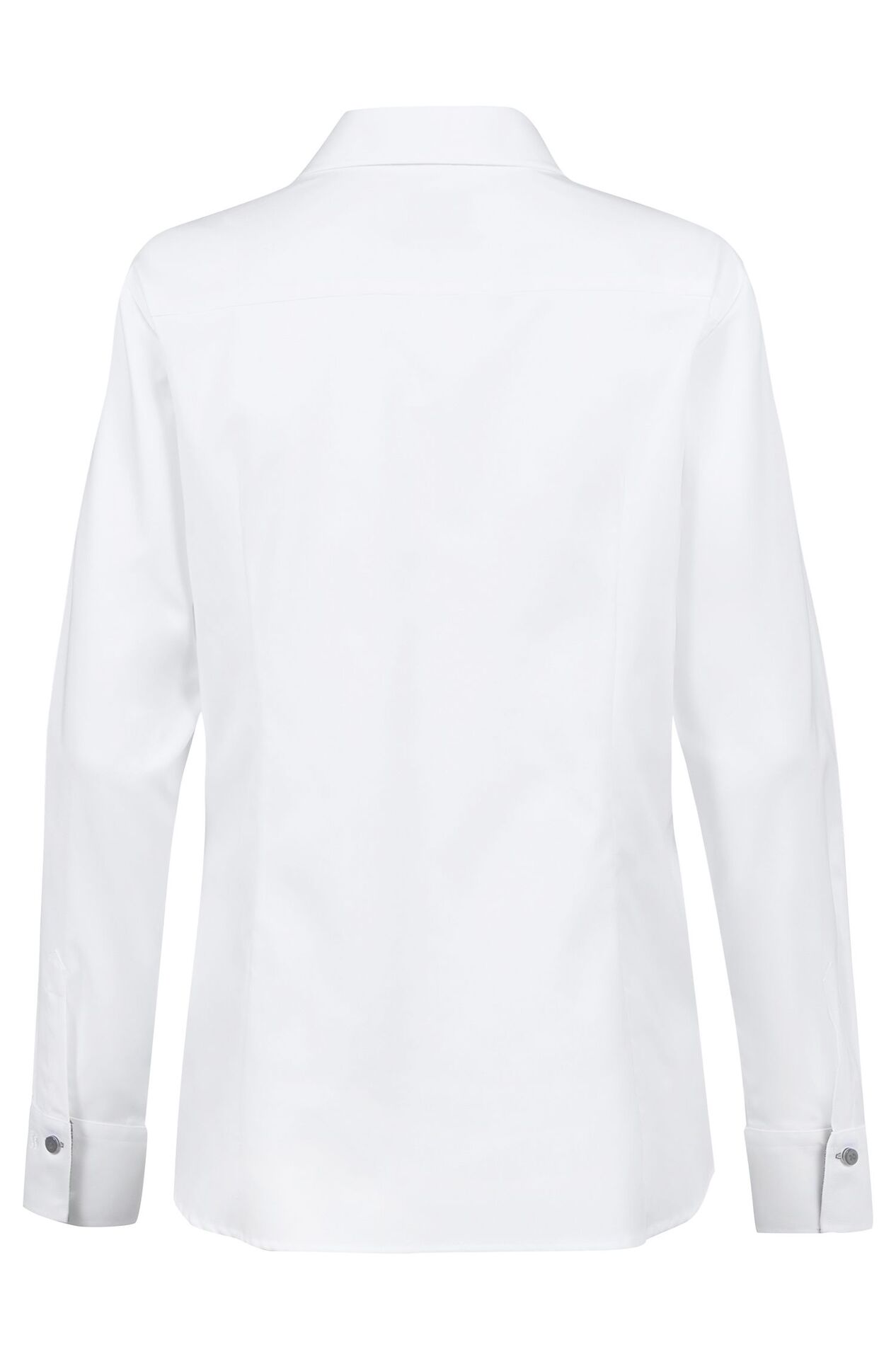 Damen-Bluse Langarm Modern 37.5 Kontrast Damen-Bluse Langarm Modern 37.5 65271.1770 in Weiß/Kontrast grau, Rückansicht