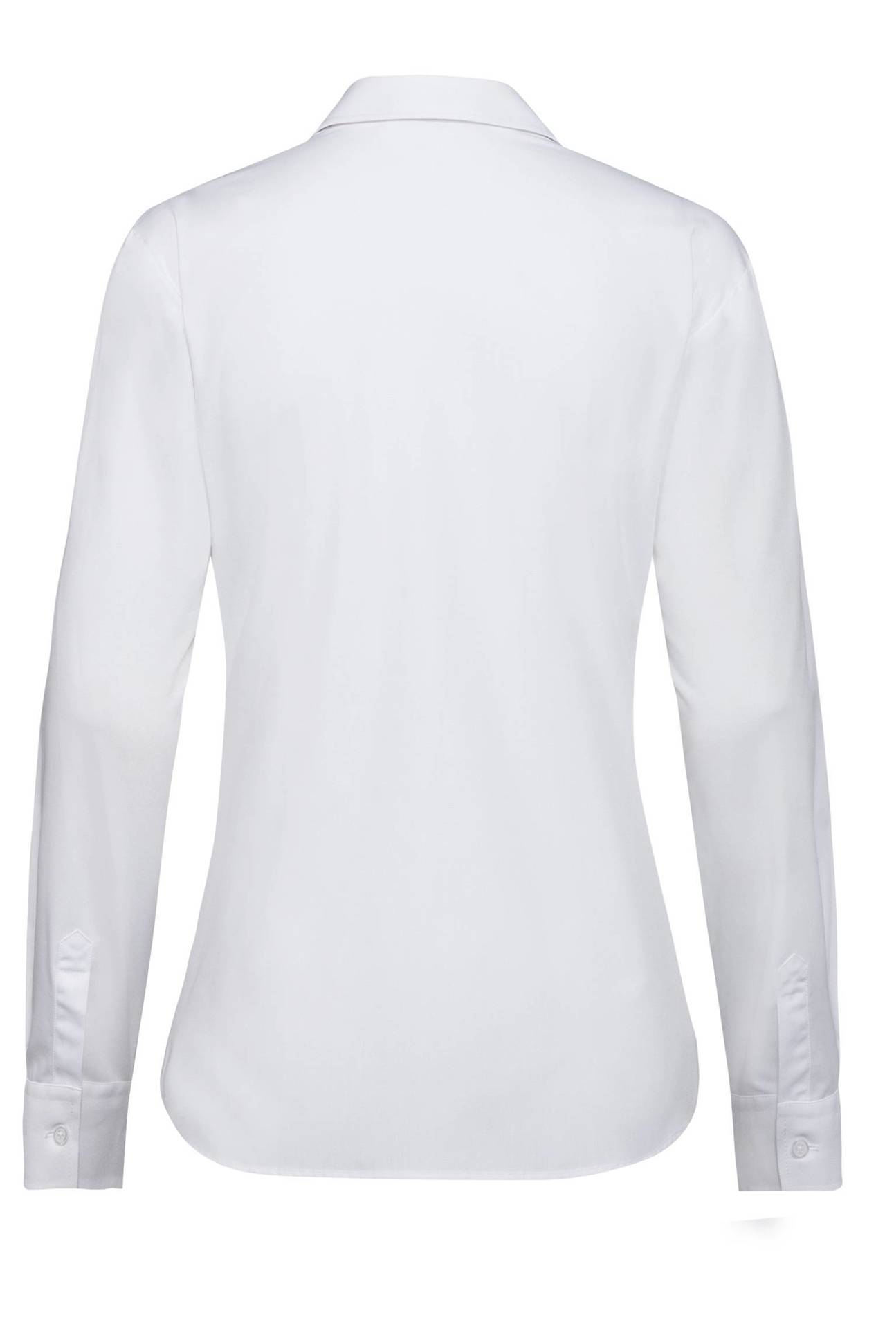 Damen-Bluse Langarm Simple 6594.1450 Damen-Bluse Langarm Simple 6594.1450 in Weiss, Rückansicht