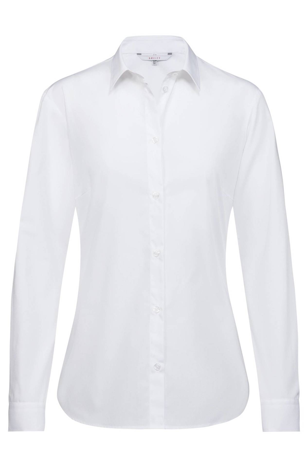 Damen-Bluse Langarm Simple 6594.1450, Weiss Damen-Bluse Langarm Simple 6594.1450