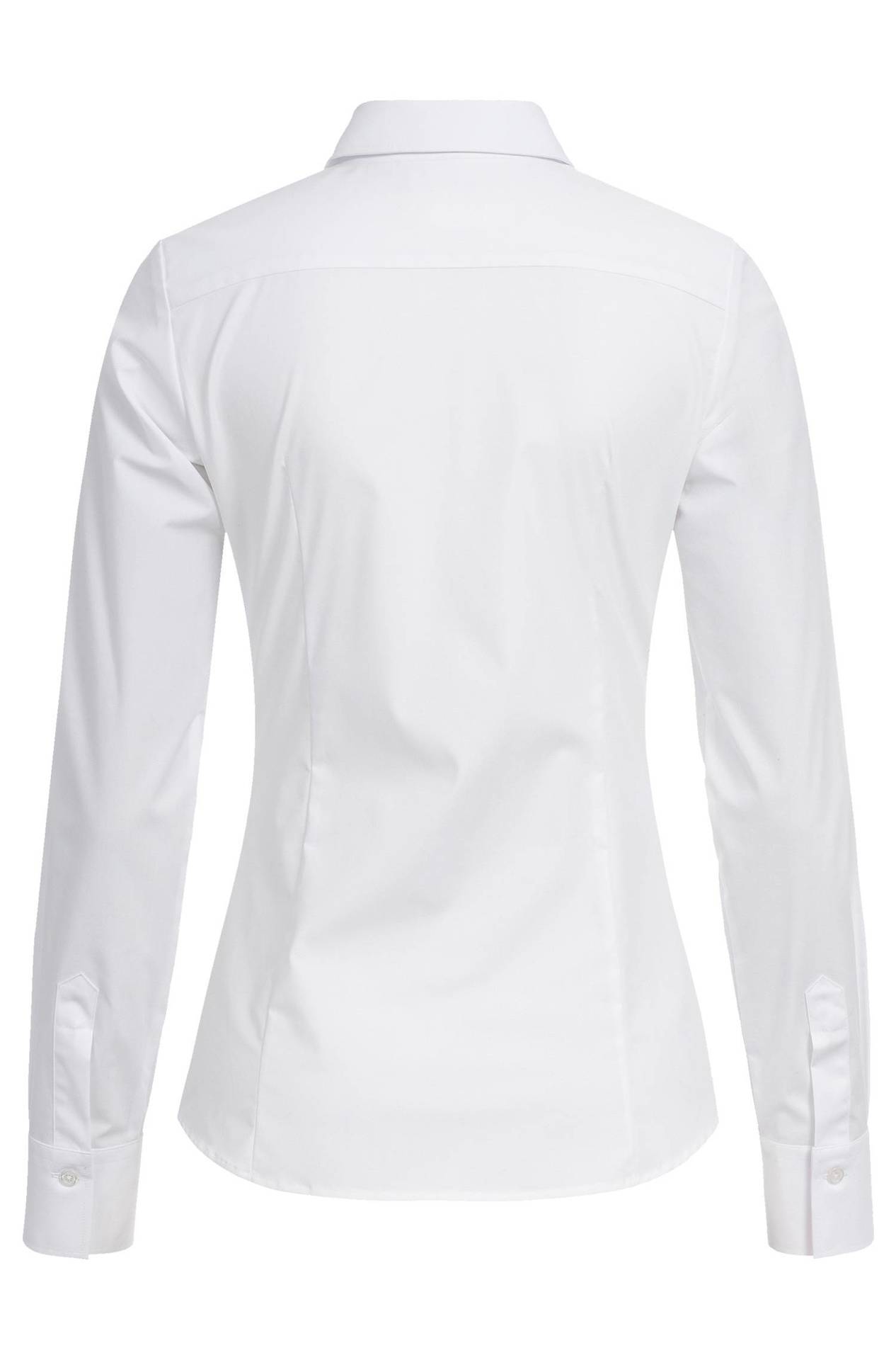Damen-Bluse Langarm Slim Fit Basic Damen-Bluse Langarm Slim Fit Basic 6510.1120 in Weiss, Rückansicht