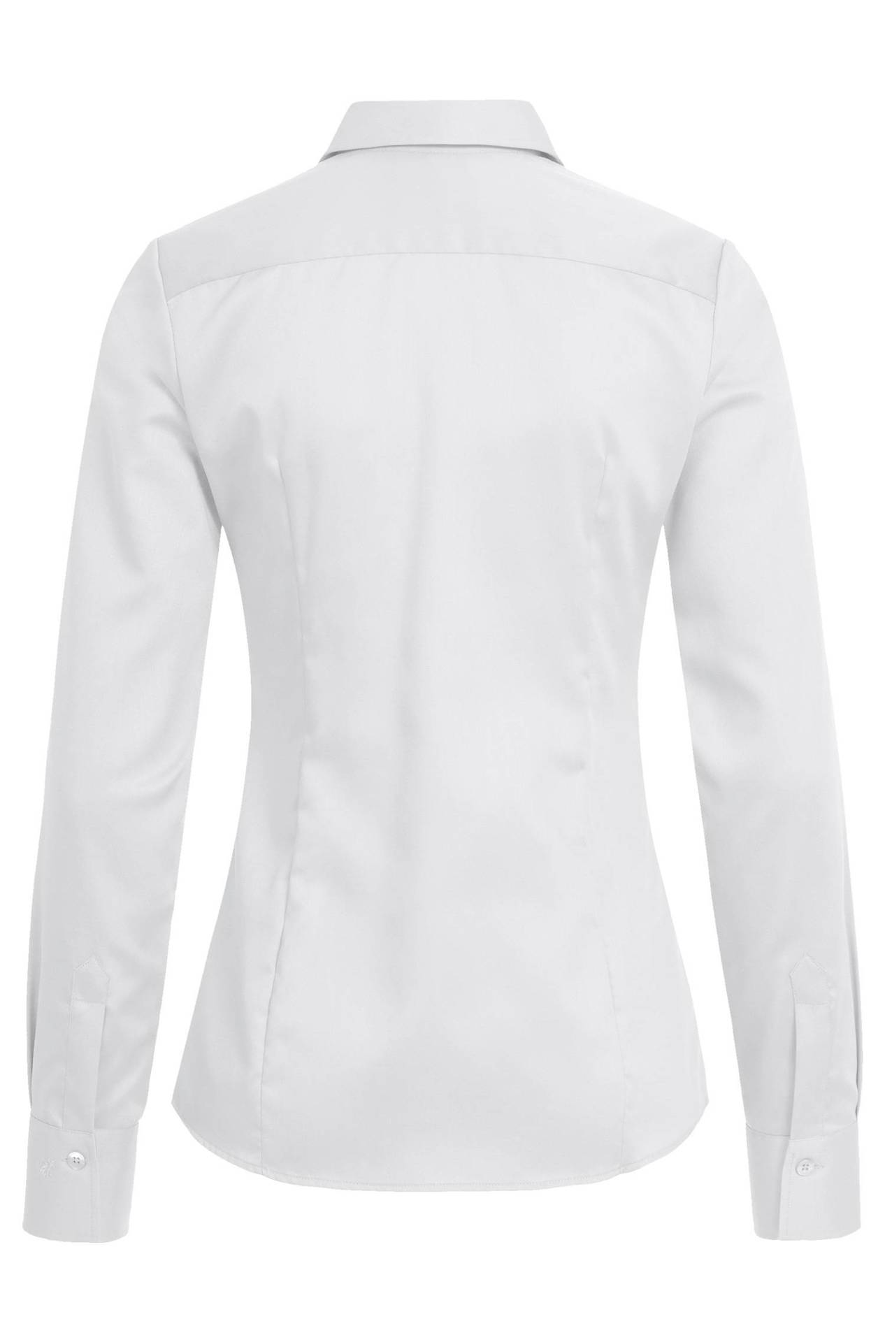 Damen-Bluse Langarm Slim Fit Premium 6560.1200 Damen-Bluse Langarm Slim Fit Premium 6560.1200 in Weiss, Rückansicht