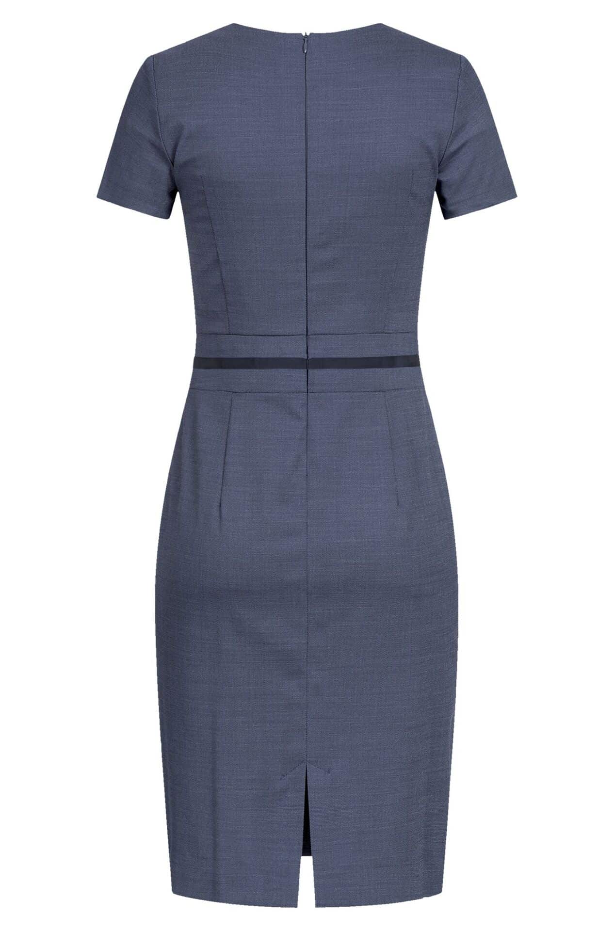 Damen-Etuikleid Modern 37.5 Pinpoint Damen-Etuikleid Modern 37.5 1064.2810 in Pinpoint mittelblau, Rückansicht