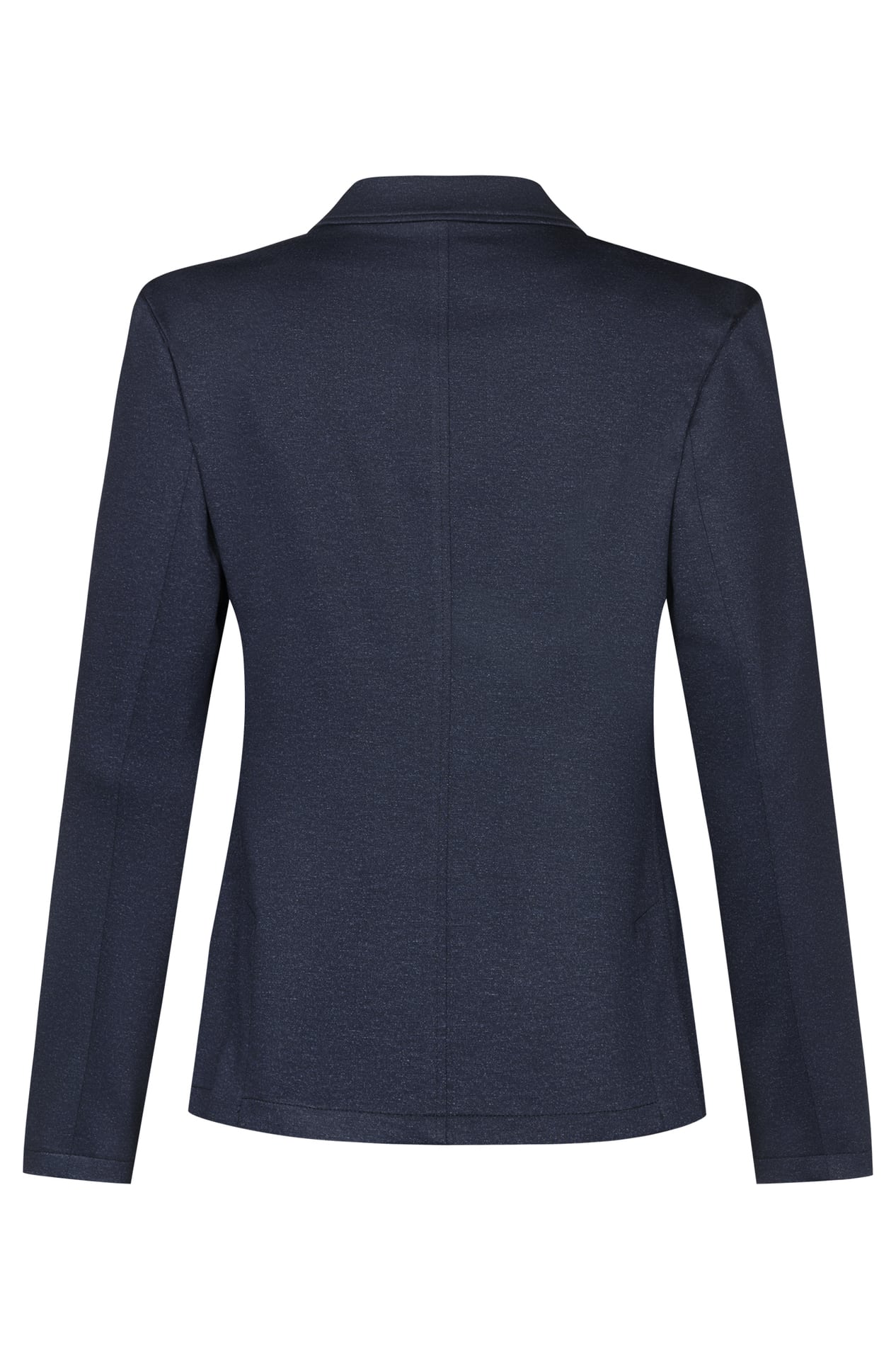 Damen-Jerseyblazer Casual Melange Damen-Jerseyblazer Casual 1460.2125 in Blau meliert, Rückansicht
