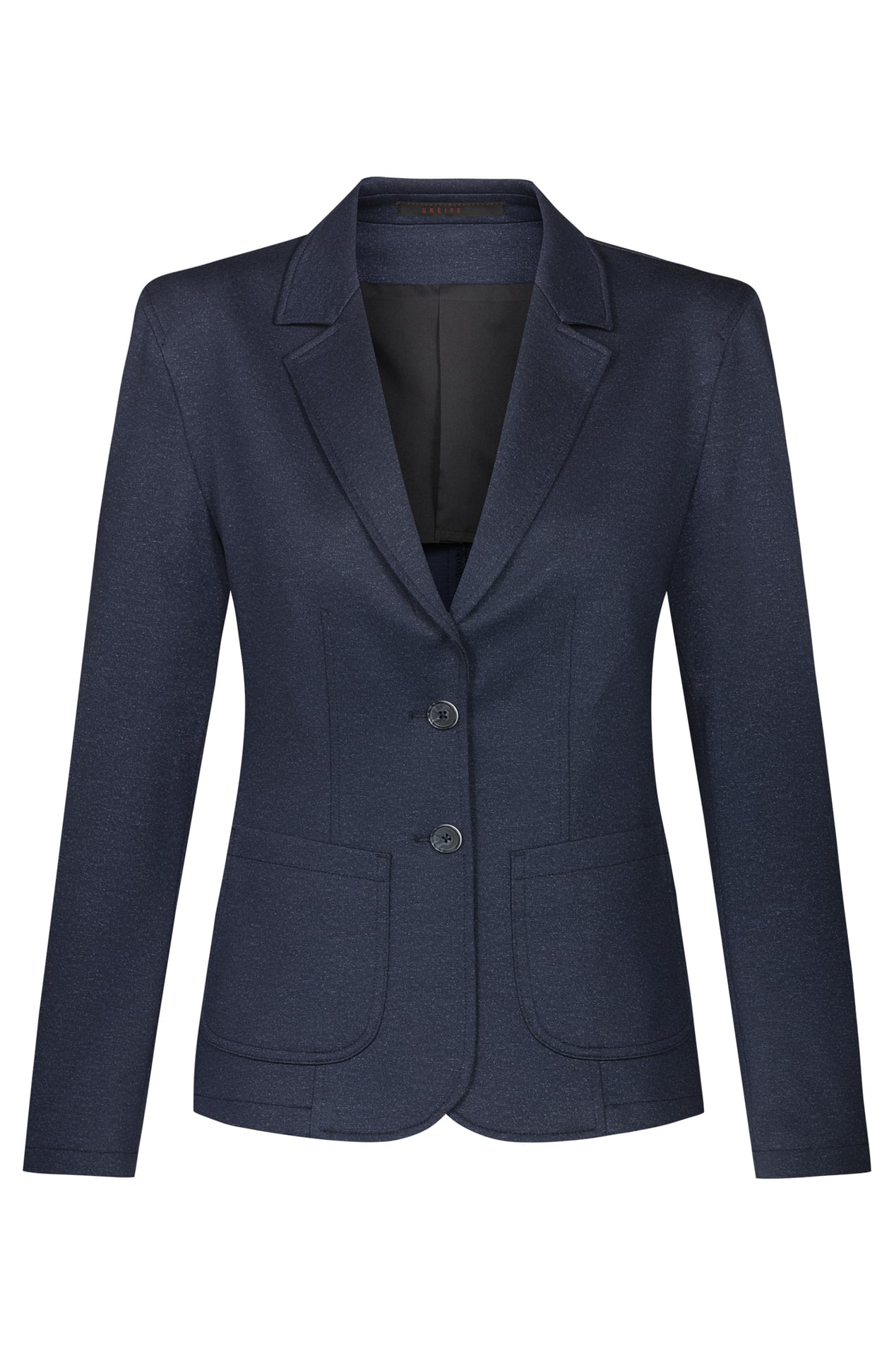 Damen-Jerseyblazer Casual 1460.2125, Blau meliert Damen-Jerseyblazer Casual Melange