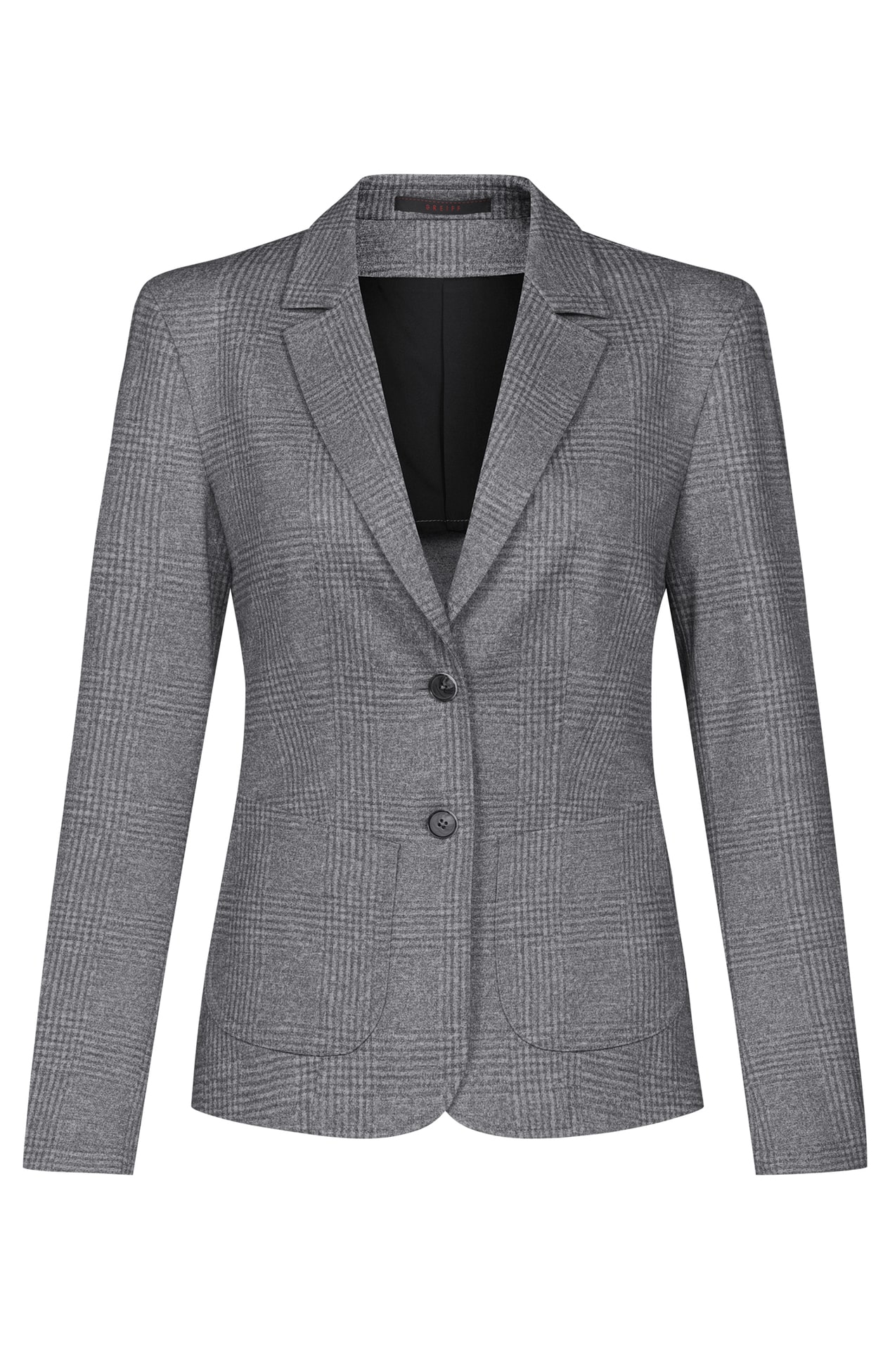 Damen-Jerseyblazer Casual 1460.2150, Glencheck hellgrau Damen-Jerseyblazer Casual helles Glencheck