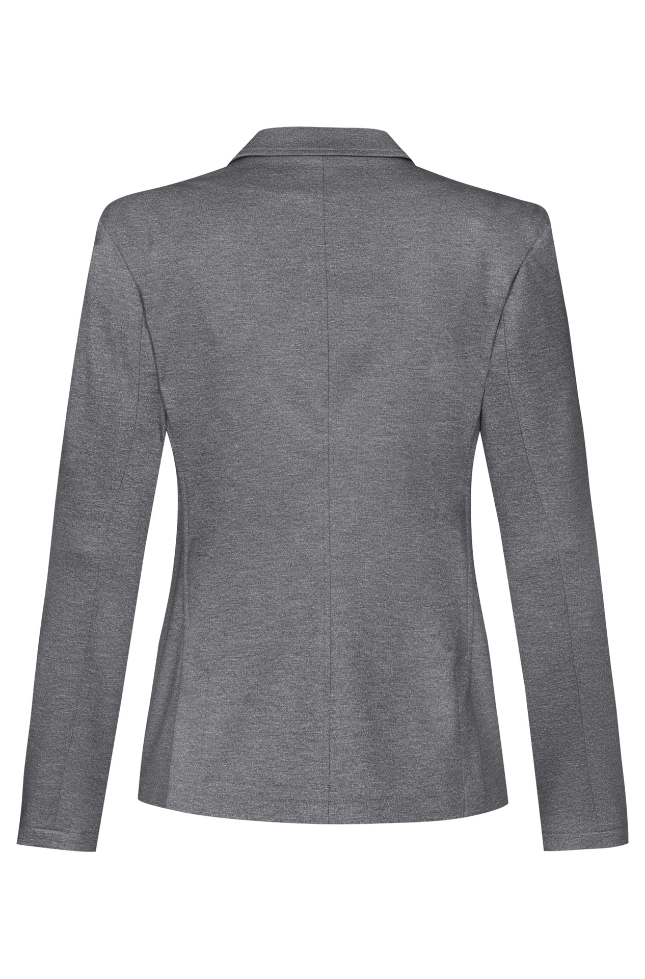 Damen-Jerseyblazer Casual helle Melange Damen-Jerseyblazer Casual 1460.2155 in Hellgrau meliert, Rückansicht
