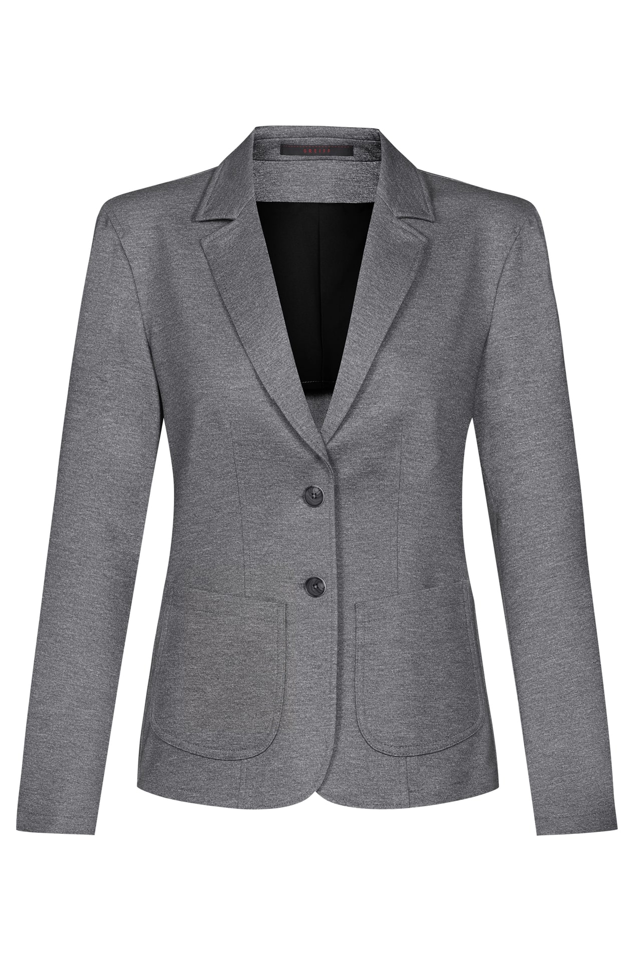 Damen-Jerseyblazer Casual 1460.2155, Hellgrau meliert Damen-Jerseyblazer Casual helle Melange