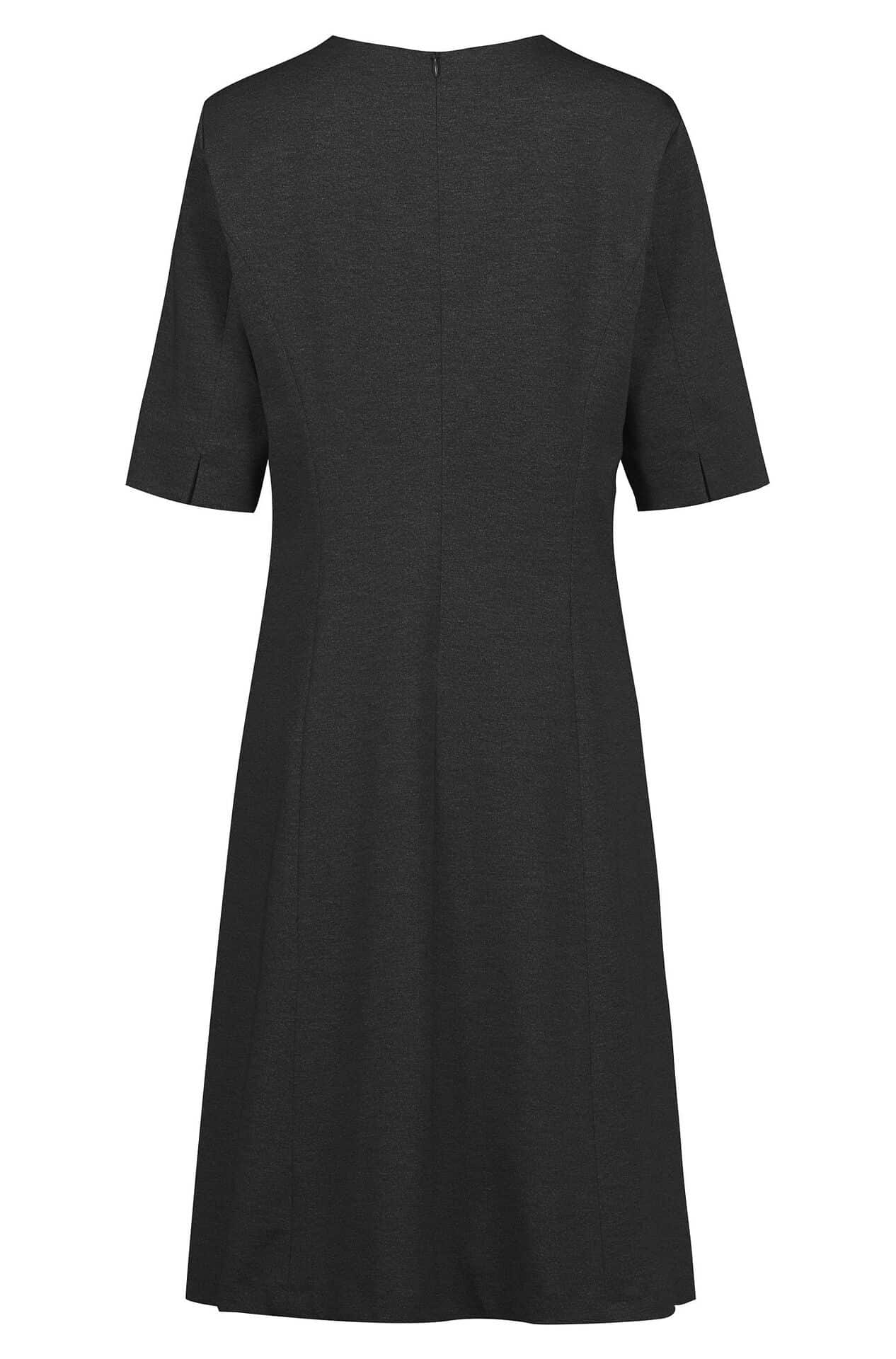 Damen-Jerseykleid Casual Melange Damen-Jerseykleid Casual 10007.2125 in Anthrazit meliert, Rückansicht
