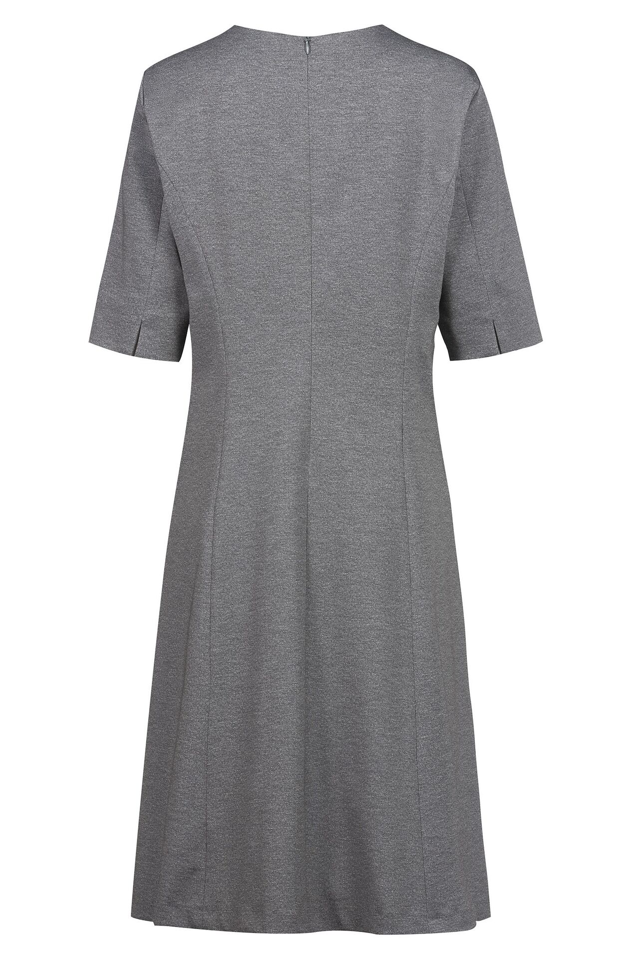 Damen-Jerseykleid Casual helle Melange Damen-Jerseykleid Casual 10007.2155 in Hellgrau meliert, Rückansicht