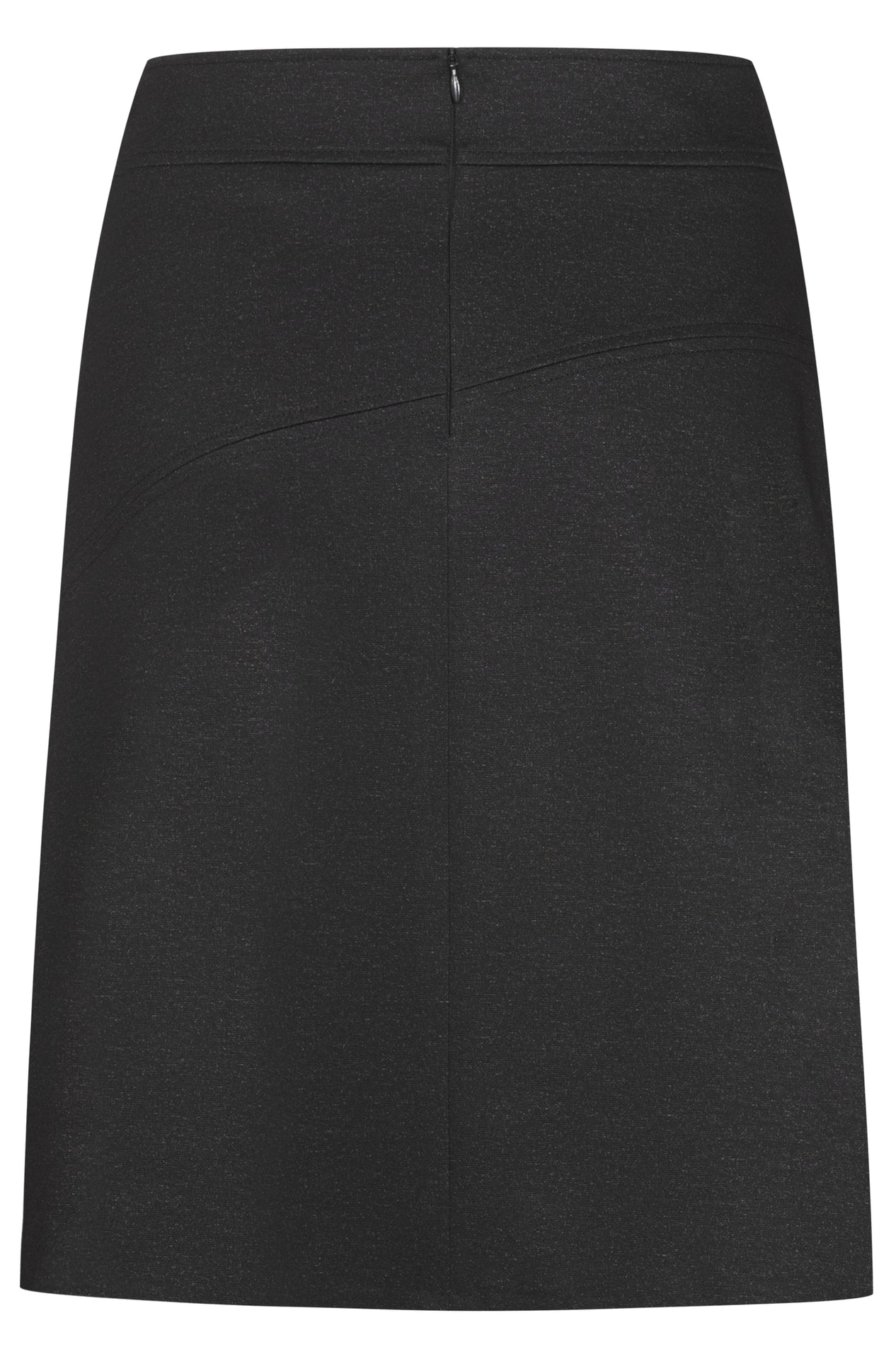 Damen-Jerseyrock Casual Melange Damen-Jerseyrock Casual 1520.2125 in Anthrazit meliert, Rückansicht