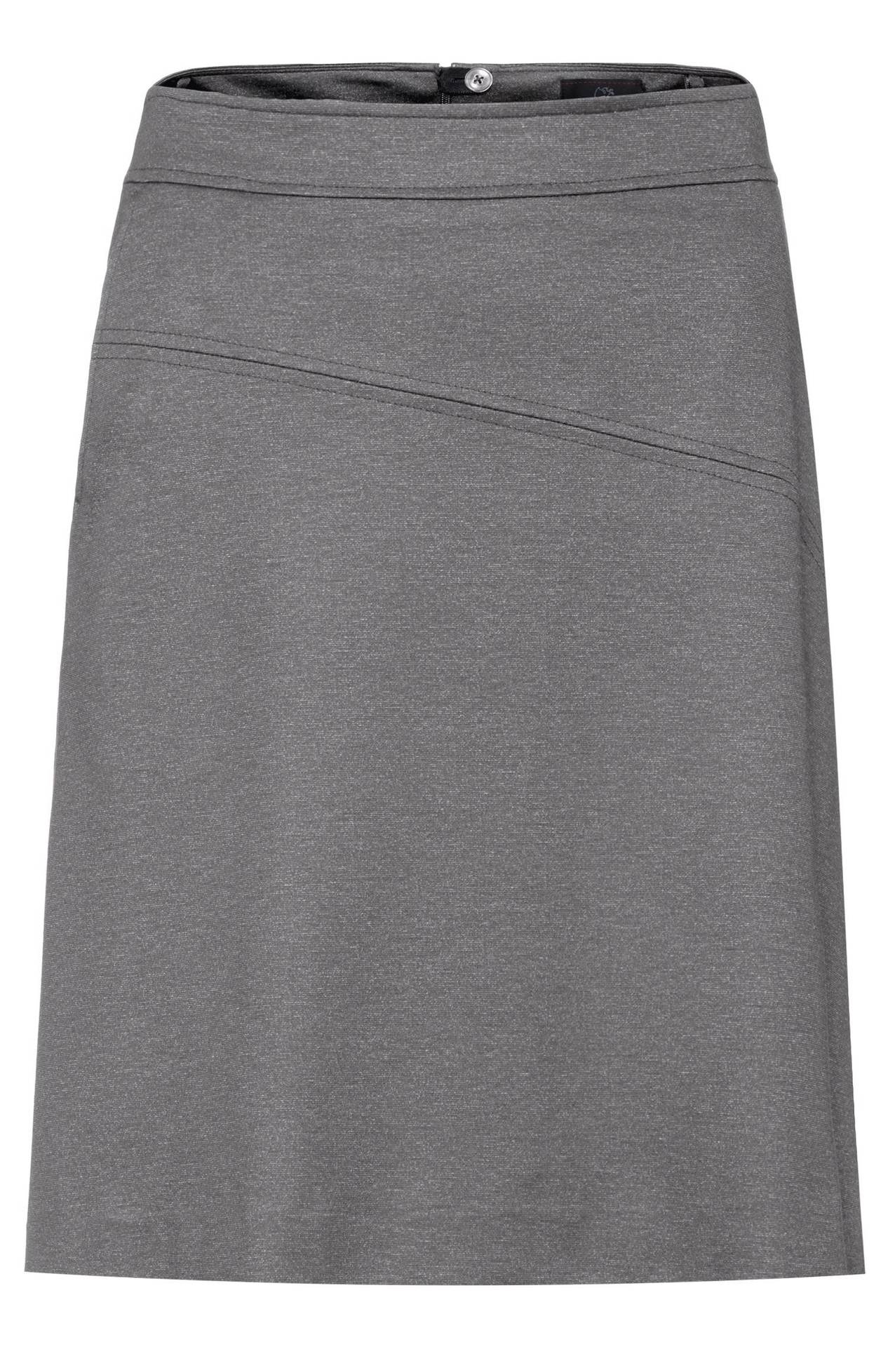 Damen-Jerseyrock Casual 1520.2155, Hellgrau meliert Damen-Jerseyrock Casual helle Melange