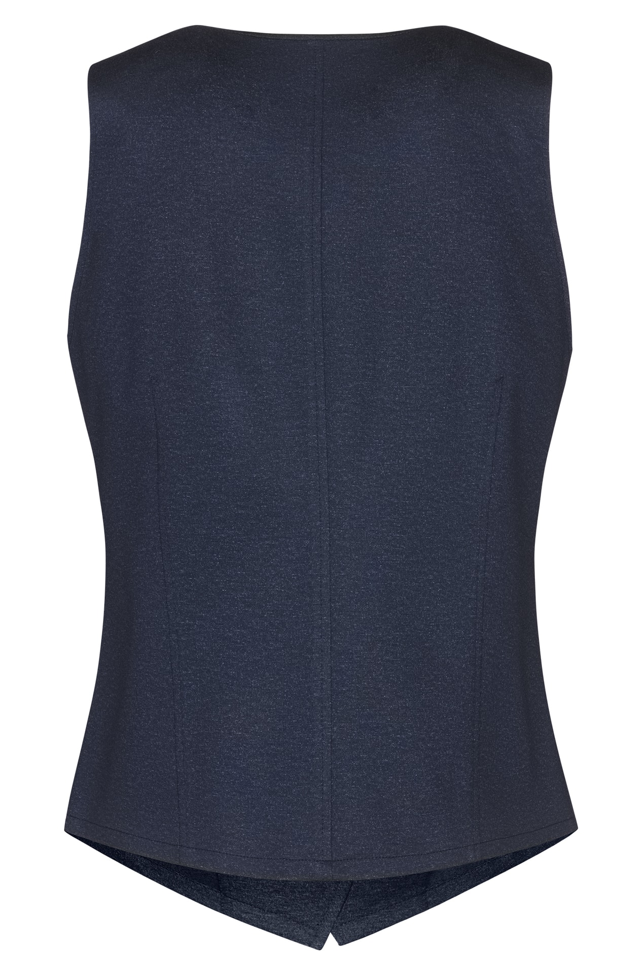 Damen-Jerseyweste Casual Melange Damen-Jerseyweste Casual 1722.2125 in Blau meliert, Rückansicht