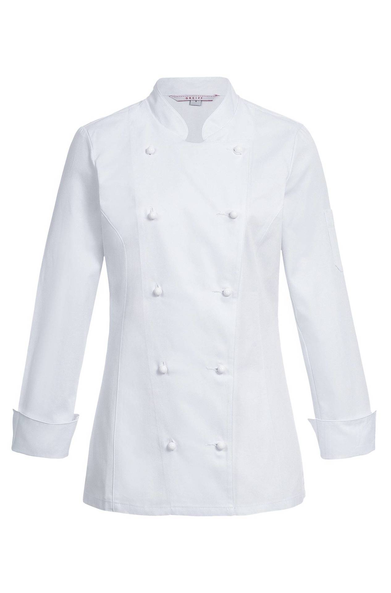 Damen-Kochjacke 5407.1900, Weiss Damen-Kochjacke Baumwolle
