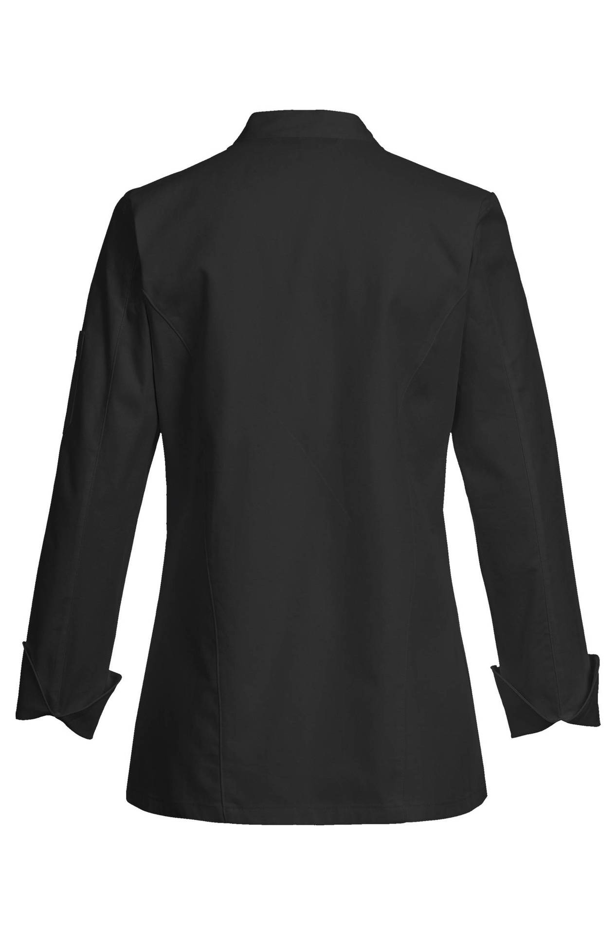 Damen-Kochjacke Mischgewebe Damen-Kochjacke 5407.8000 in Schwarz, Rückansicht