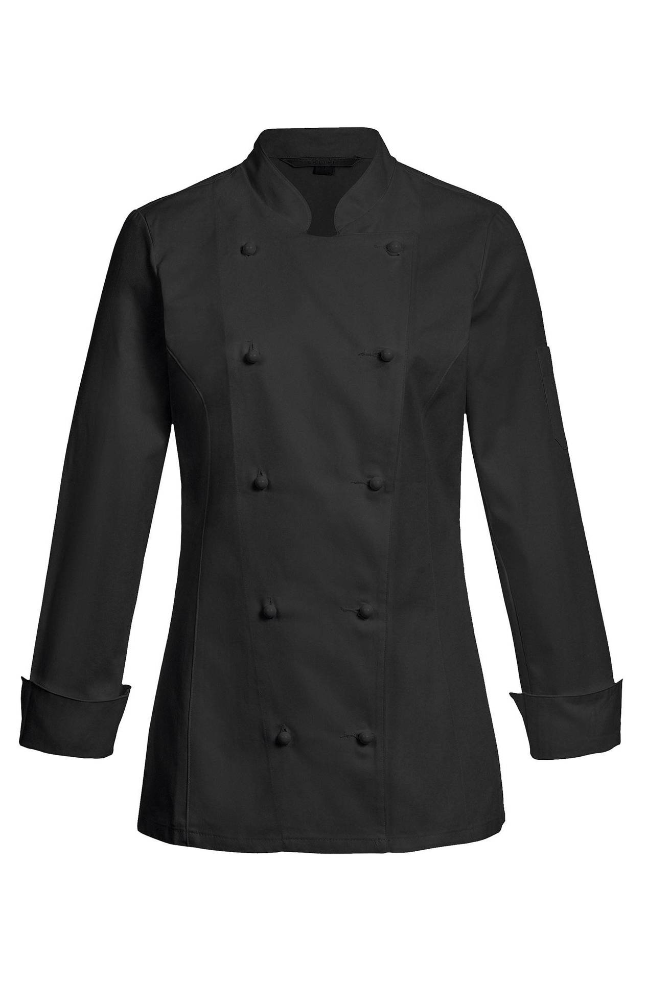 Damen-Kochjacke 5407.8000, Schwarz Damen-Kochjacke Mischgewebe