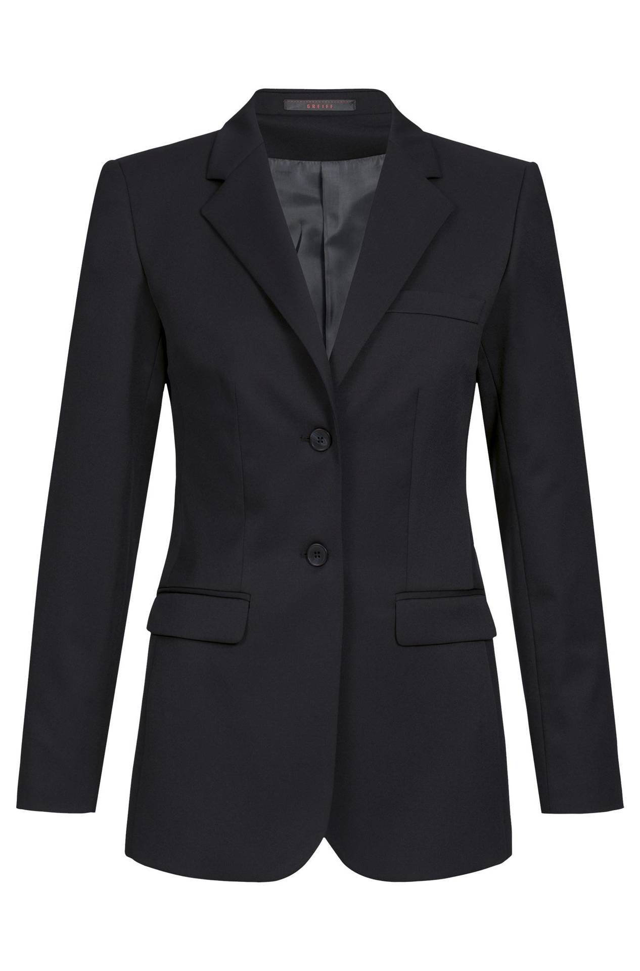 Damen-Langblazer Basic 1414.7000, Schwarz Damen-Langblazer Basic