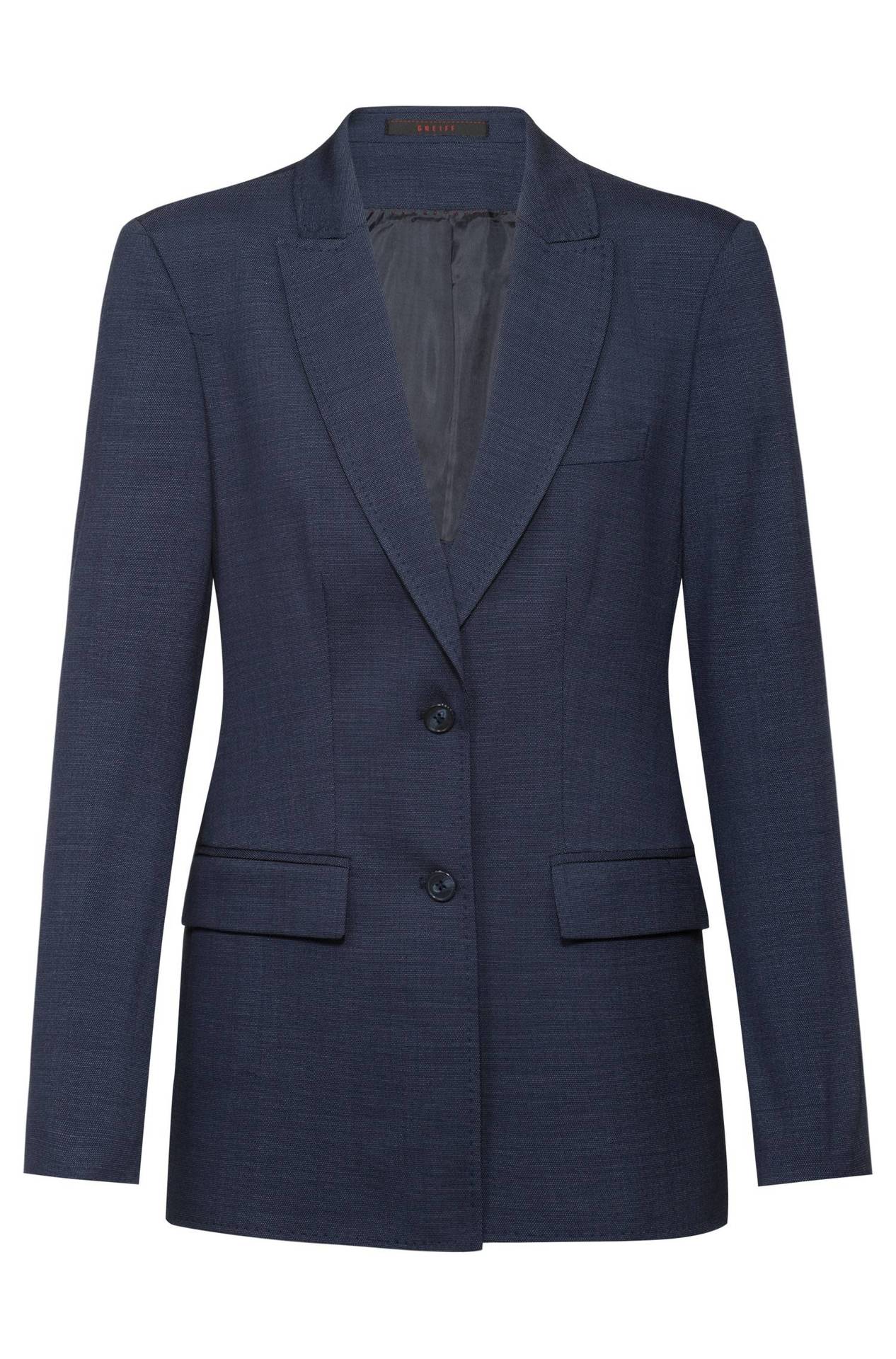 Damen-Langblazer Modern 37.5 1451.2810, Pinpoint marine Damen-Langblazer Modern 37.5 Pinpoint
