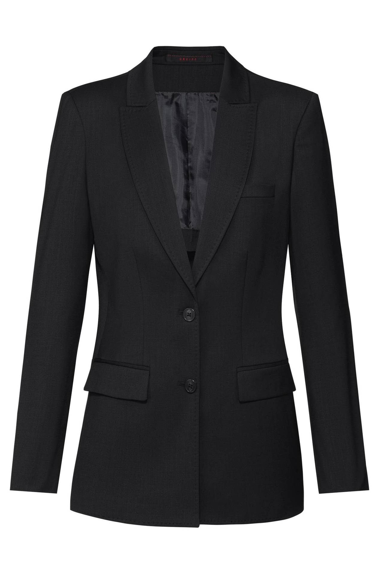 Damen-Langblazer Modern 37.5 1451.2820, Schwarz Damen-Langblazer Modern 37.5 Gabardine