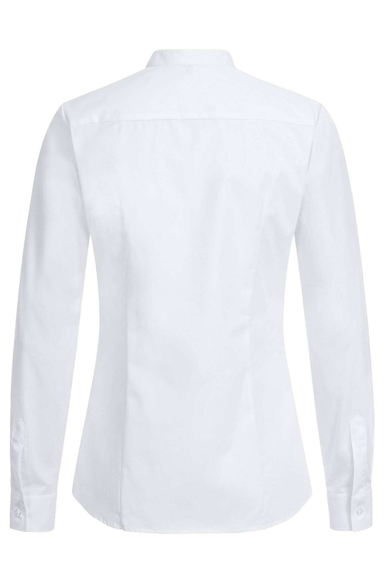 Damen-Stehkragenbluse Langarm Basic Damen-Stehkragenbluse Langarm Basic 6572.1120 in Weiss, Rückansicht