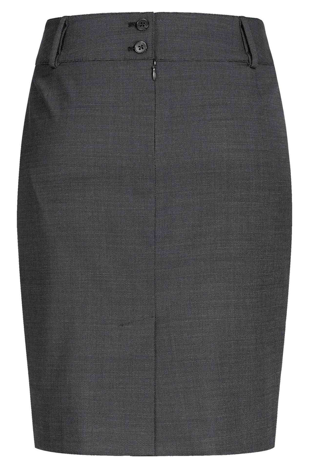 Damen-Stiftrock Modern 37.5 Pinpoint Damen-Stiftrock Modern 37.5 1516.2810 in Pinpoint schwarz, Rückansicht