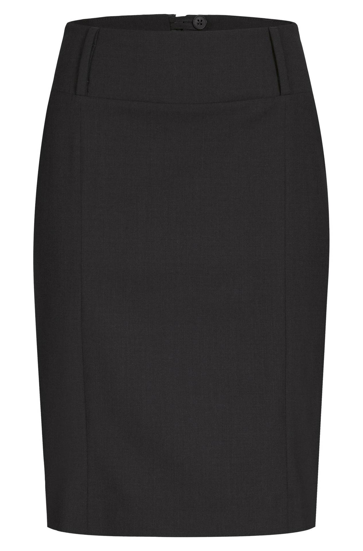 Damen-Stiftrock Premium 1517.666, Schwarz Damen-Stiftrock Premium mit Teilungsnähten