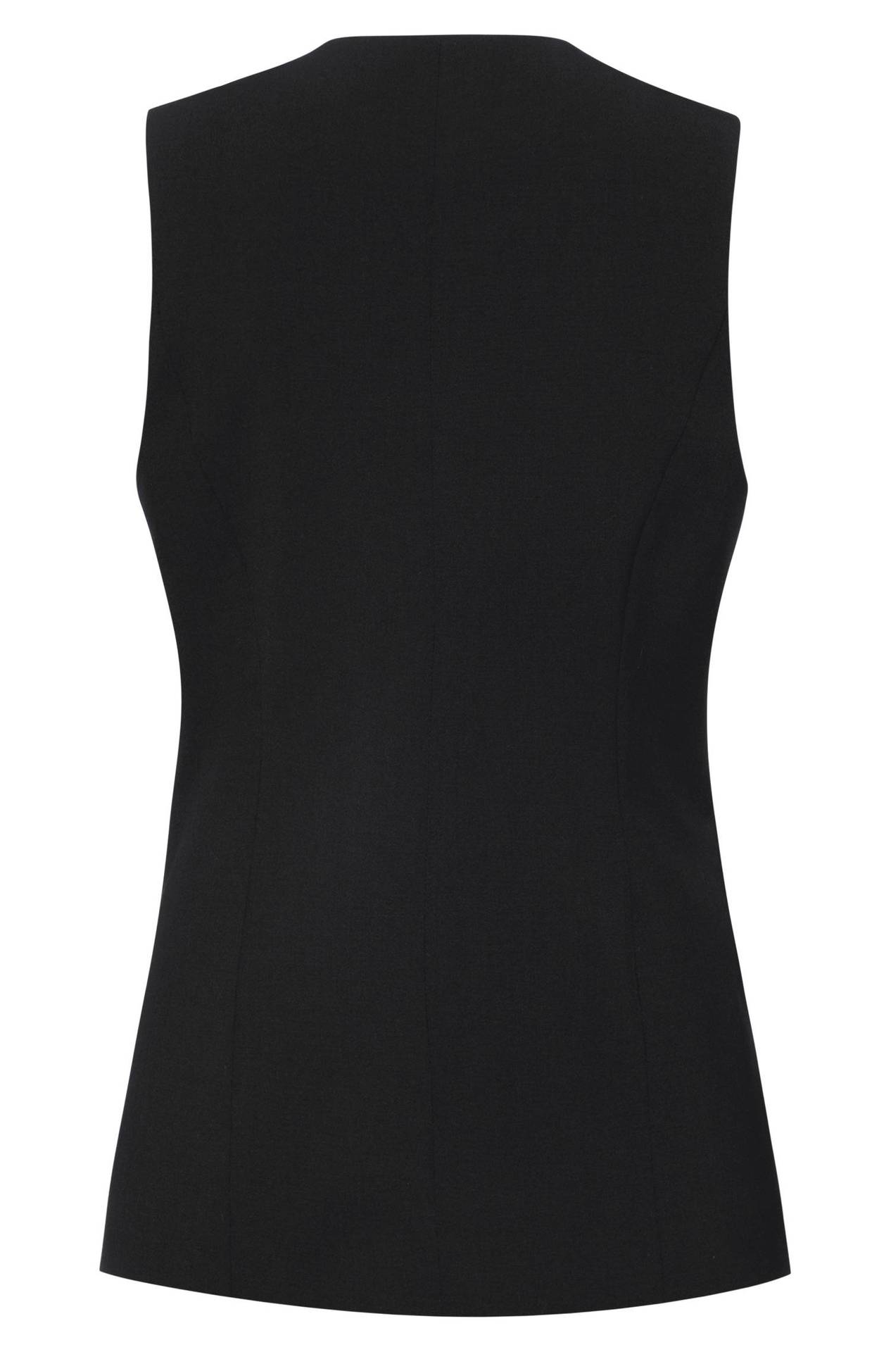 Damen-Weste Premium lang Damen-Weste Premium 1719.666 in Schwarz, Rückansicht