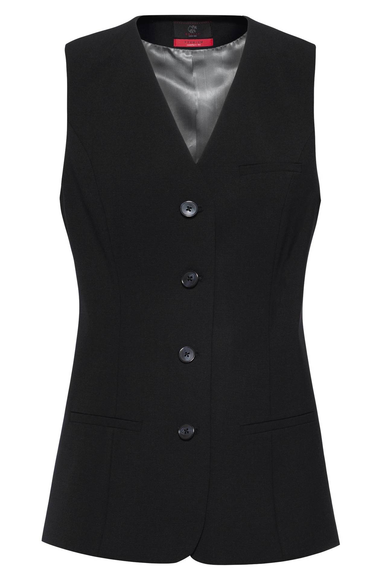 Damen-Weste Premium 1719.666, Schwarz Damen-Weste Premium lang