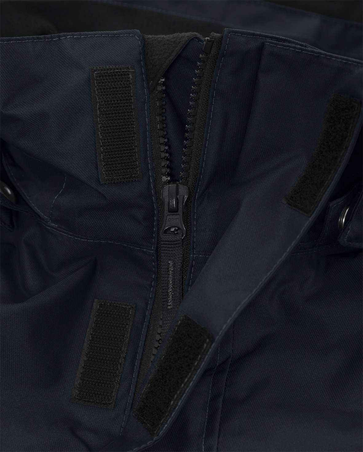 Airtech® Jacke 4906 GTT Airtech® Jacke 4906 GTT von Fristads, Detail verdeckter Frontreißverschluss mit Klettleiste