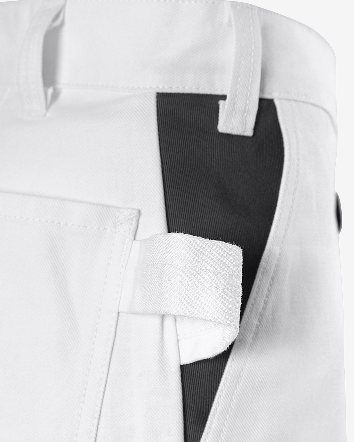 Baumwoll-Hose 268 BM Baumwoll-Hose 268 BM von Fristads, Detail Vordertasche und Hammerschlaufe