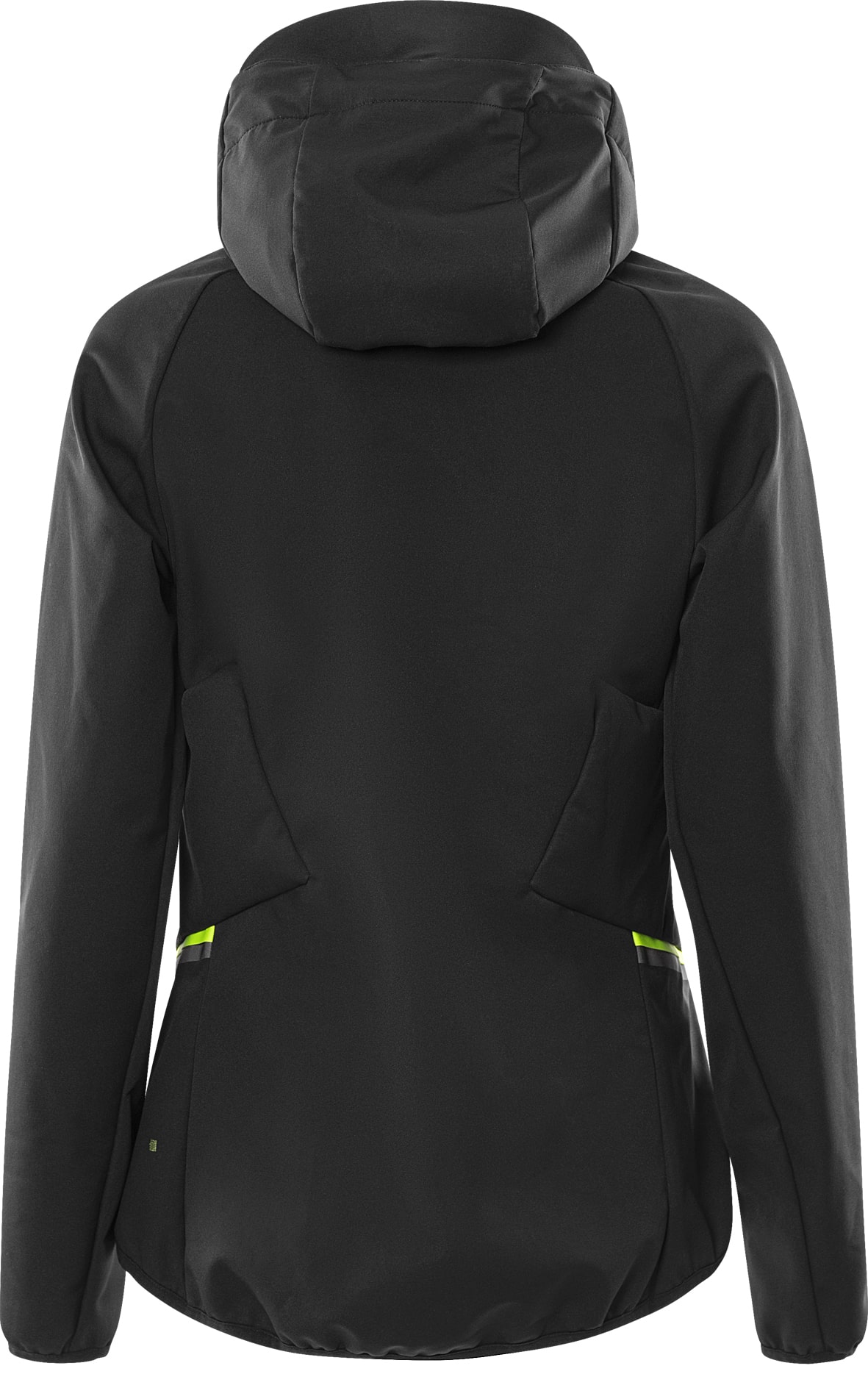 Funktions-Kapuzen-Softshelljacke Damen 4872 GBF Funktions-Kapuzen-Softshelljacke Damen 4872 GBF von Fristads in Schwarz, Rückansicht