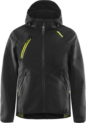Funktions-Softshelljacke mit Kapuze 4871 GBF von Fristads in Schwarz, Vorderansicht Funktions-Softshelljacke mit Kapuze 4871 GBF