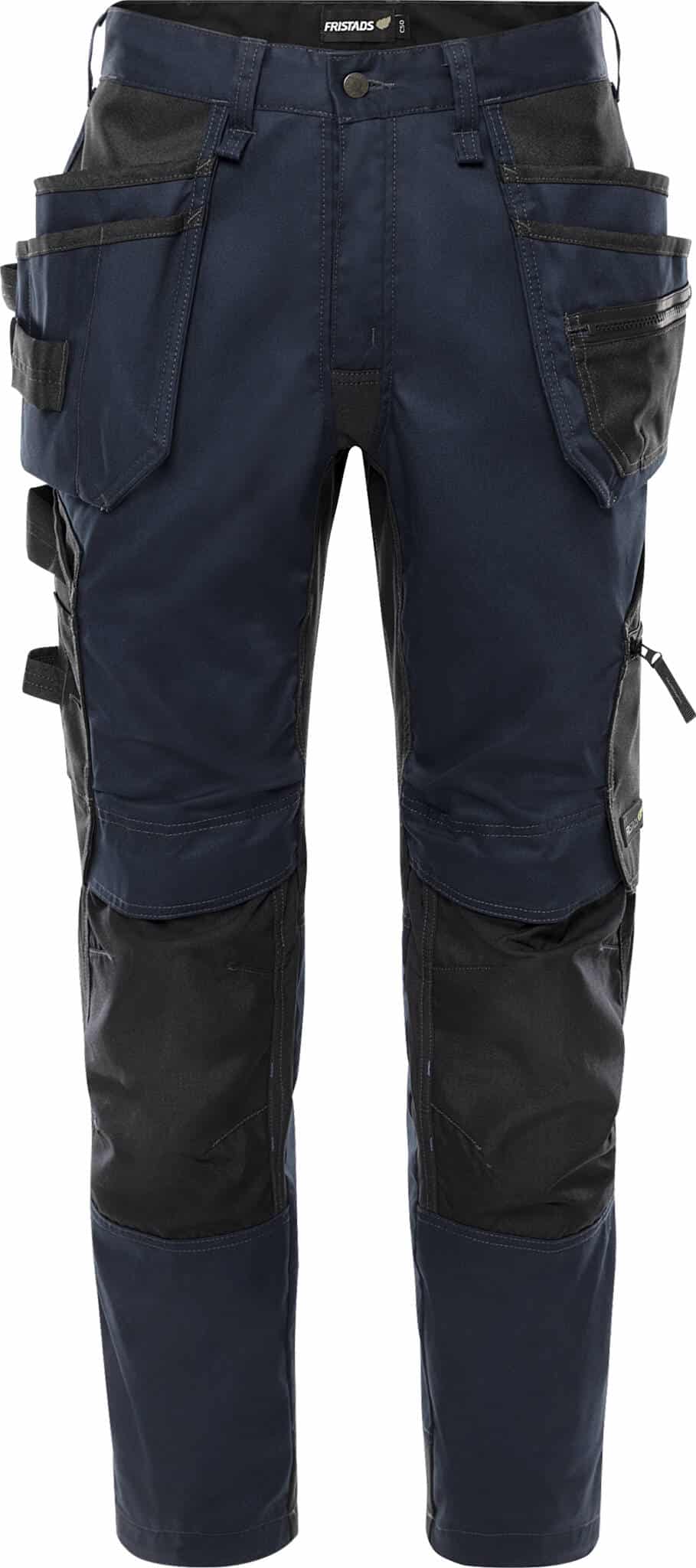 Green Handwerker-Stretchhose 2900 GWM von Fristads in Dunkel Marineblau, Vorderansicht Green Handwerker-Stretchhose 2900 GWM