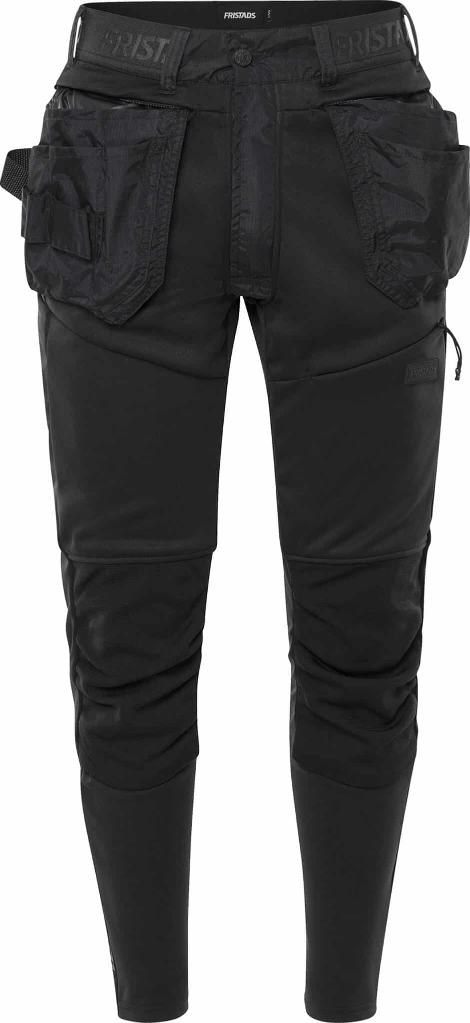 Handwerker-Jogginghose 2687 SSL von Fristads in Schwarz, Vorderansicht Handwerker-Jogginghose 2687 SSL