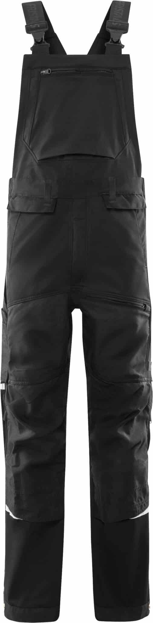 Handwerker-Latzhose 1830 GSTT Handwerker-Latzhose 1830 GSTT von Fristads in Schwarz, Vorderansicht ohne Hängetaschen