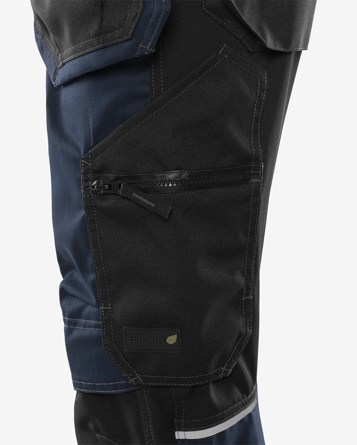 Handwerker-Stretch-3/4-Hose 2903 GWM Handwerker-Stretch-3/4-Hose 2903 GWM von Fristads, Detail Beintasche mit Reißverschlusstasche