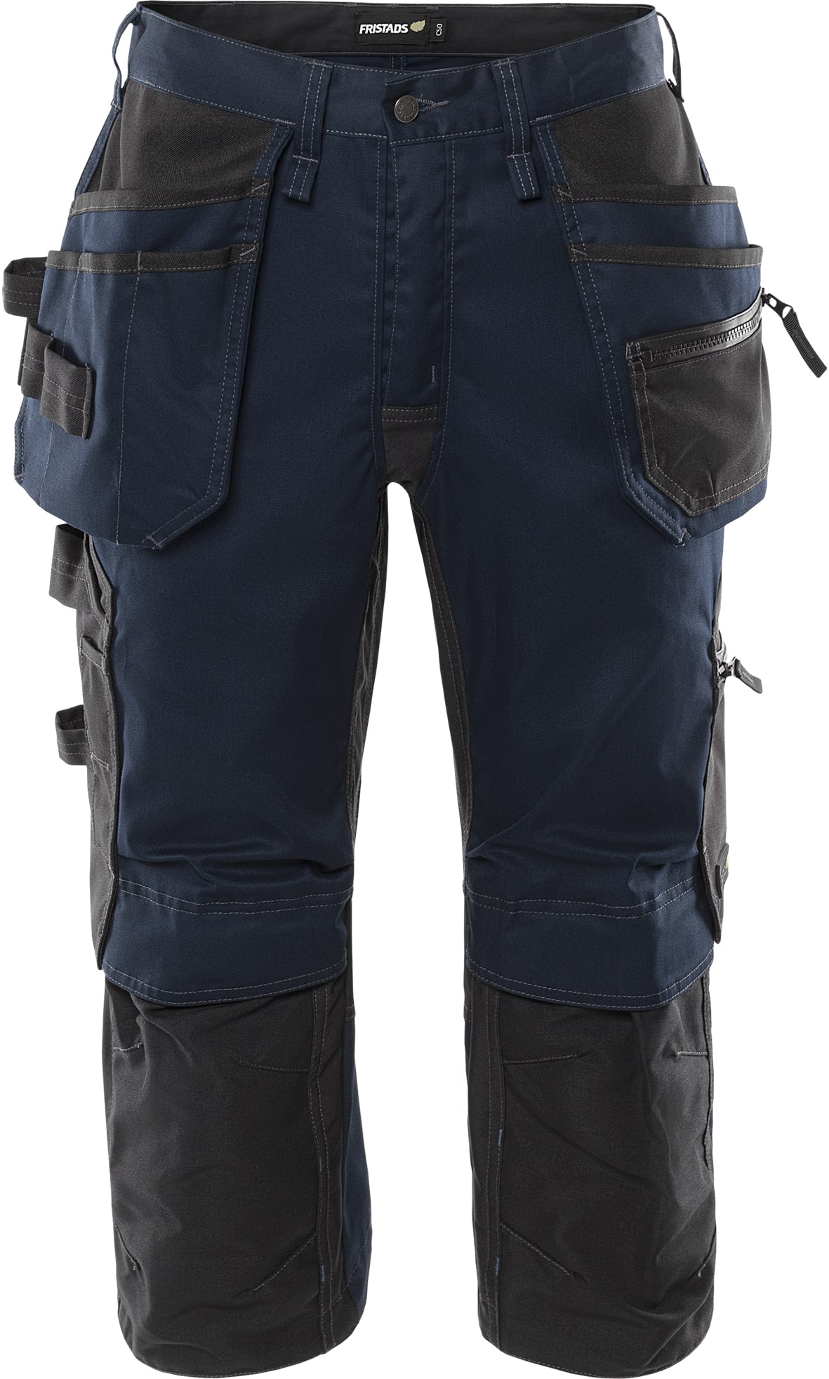Handwerker-Stretch-3/4-Hose 2903 GWM von Fristads in Dunkel Marineblau, Vorderansicht Handwerker-Stretch-3/4-Hose 2903 GWM